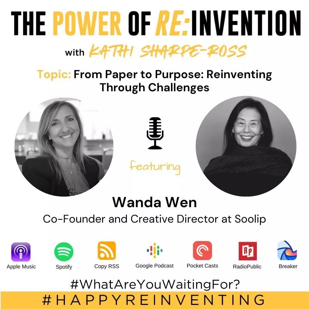 {L I S T E N} On The Power of Re:Invention podcast, listen as @wandawensoolip&nbsp;shares her journey with @Kathisr_chief_reinventor. From a young artist passionate about paper and art to building a successful business encompassing retail stores, art