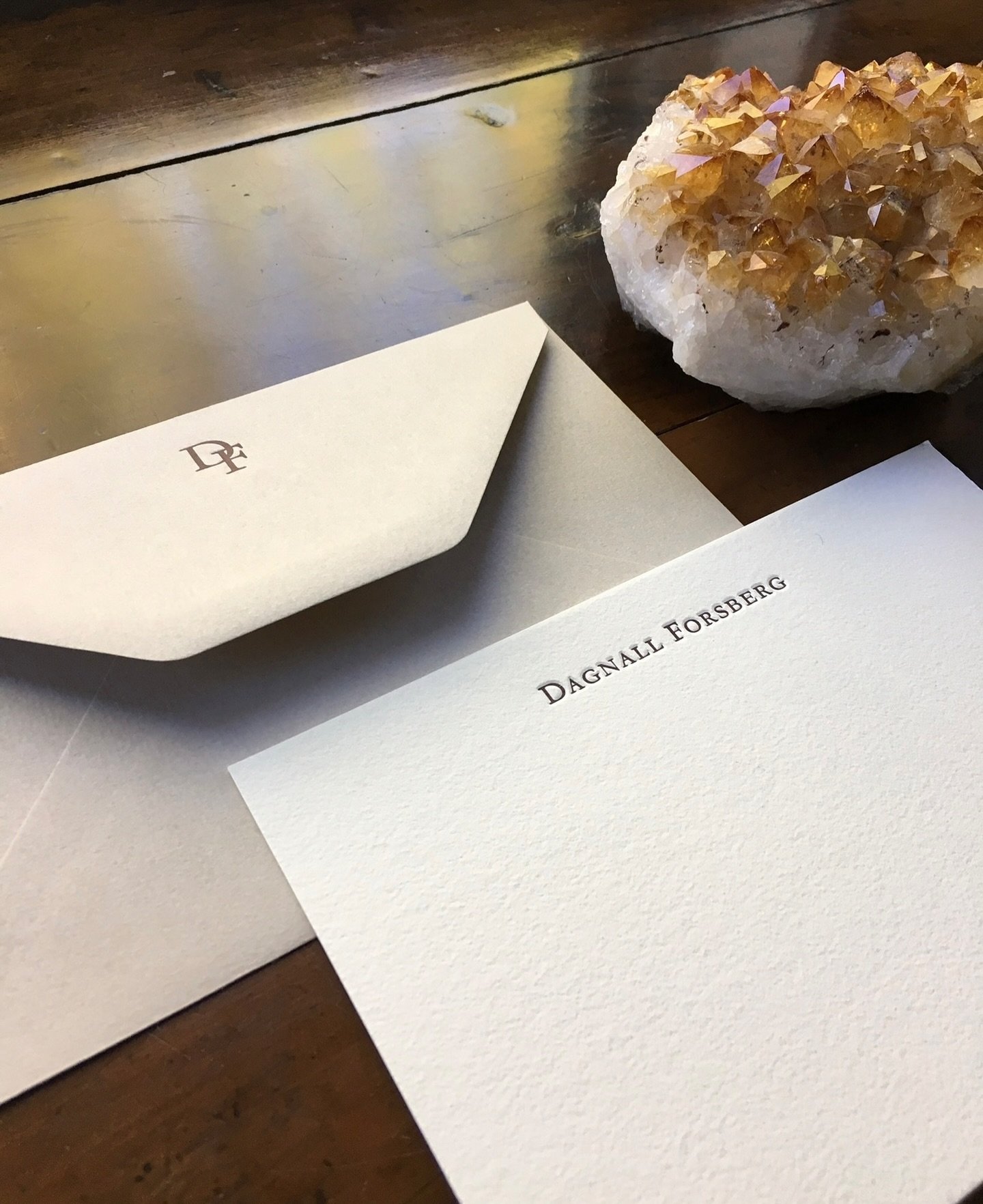 There is  no more perfect gift for the recent graduate in your life. Custom Letterpress Stationery is the first step in skillfully branding one self. In a well-designed and elegantly-executed paper product, one&rsquo;s written communication immediate