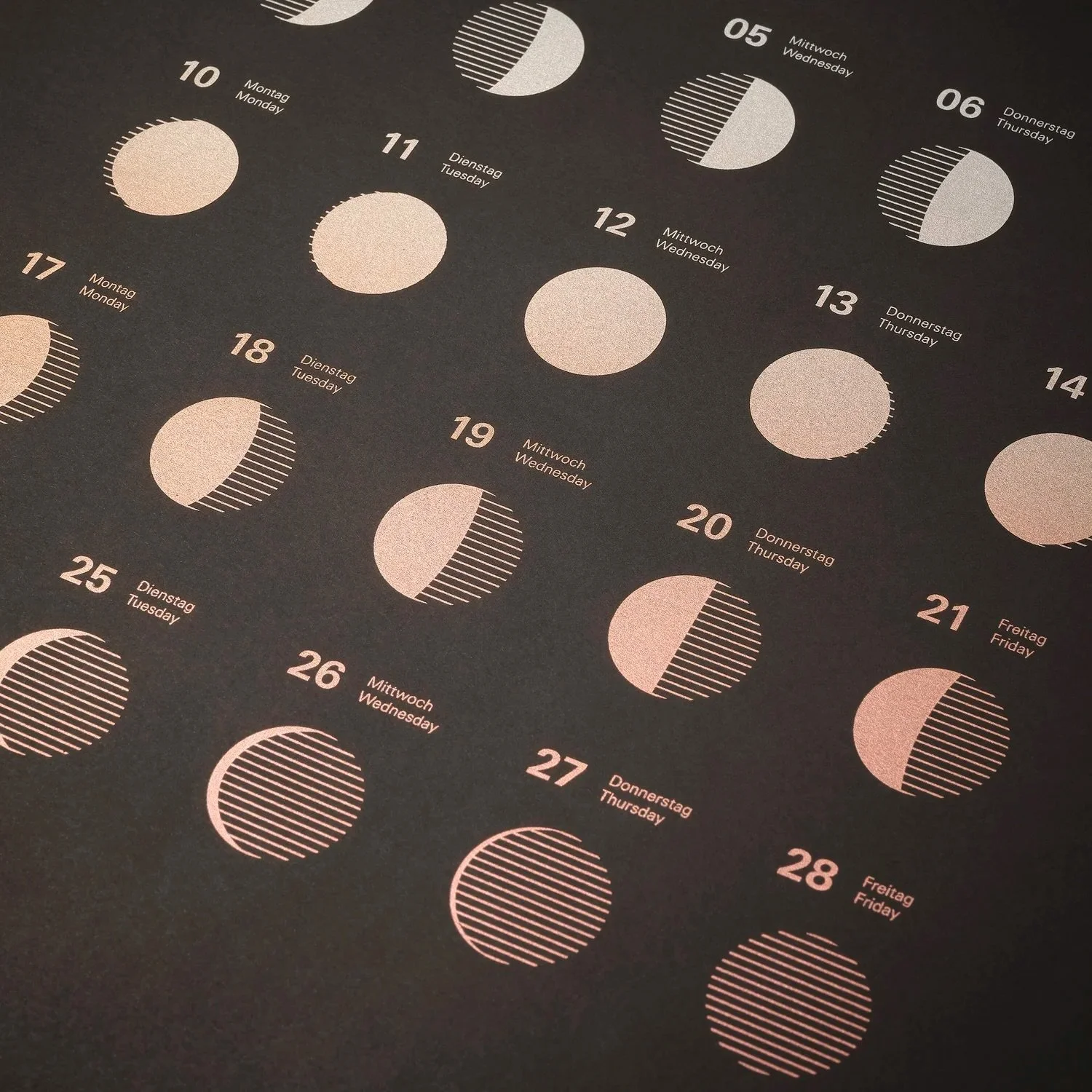 PSA 📣 Last full week of our Phases of the Moon Calendar pre-sale! We have very limited stock and they&rsquo;re going fast.

The Bethge Phases of the Moon Calendar has been designed, manufactured, and hand-screen-printed for the last 30+ years in the