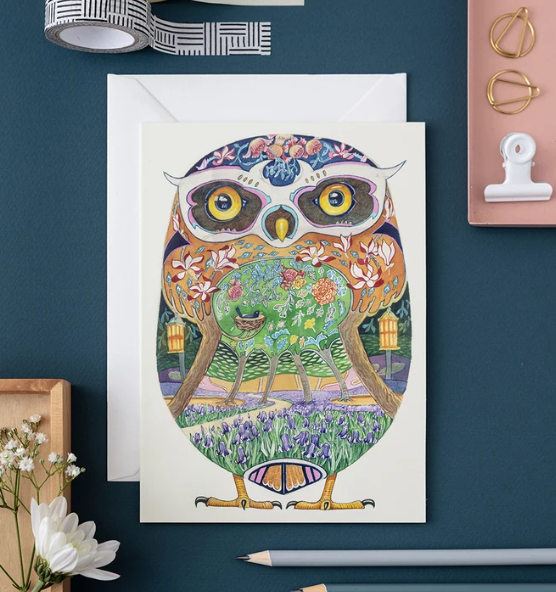 Owl in the Forest Greeting Card