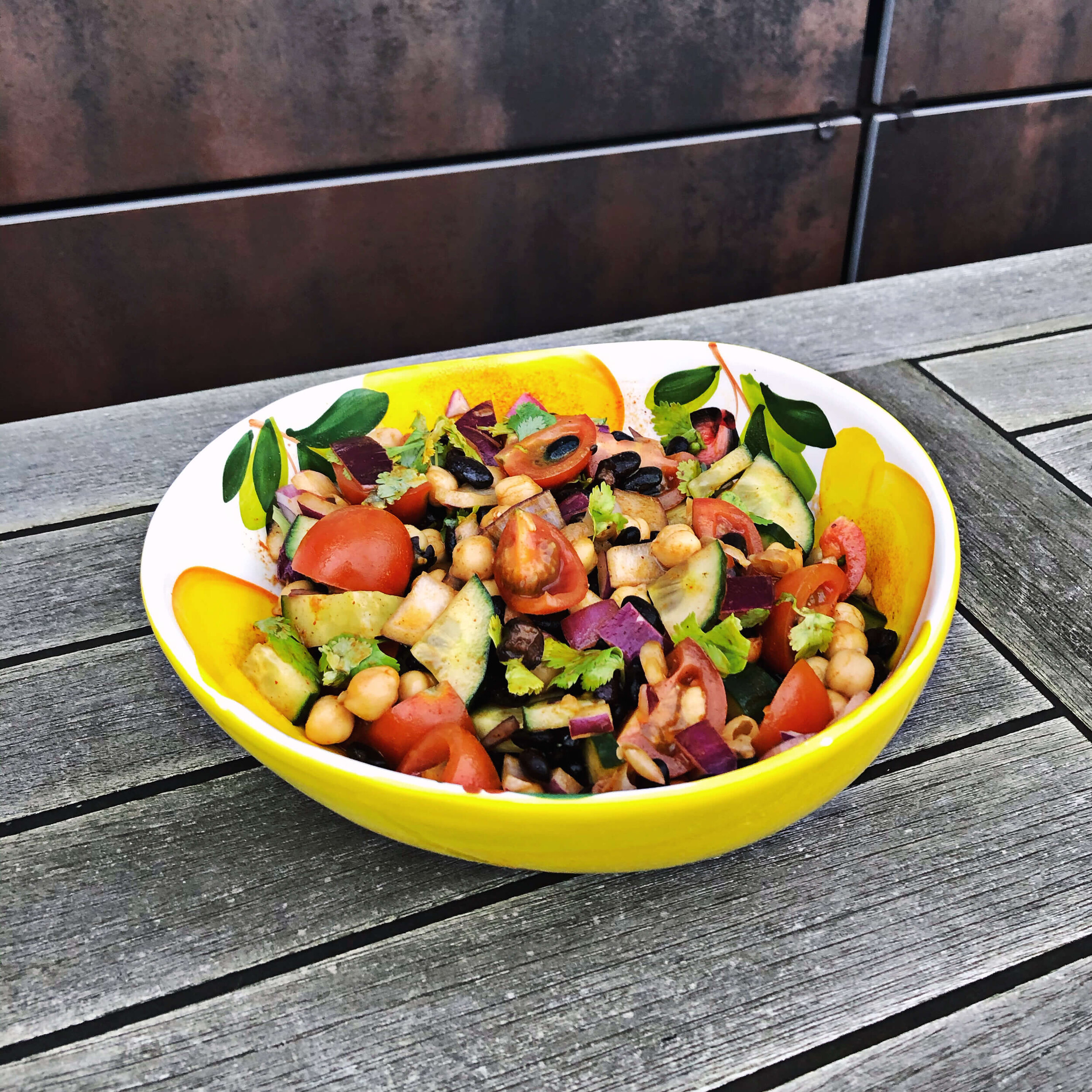 protein rich vegan salad recipe