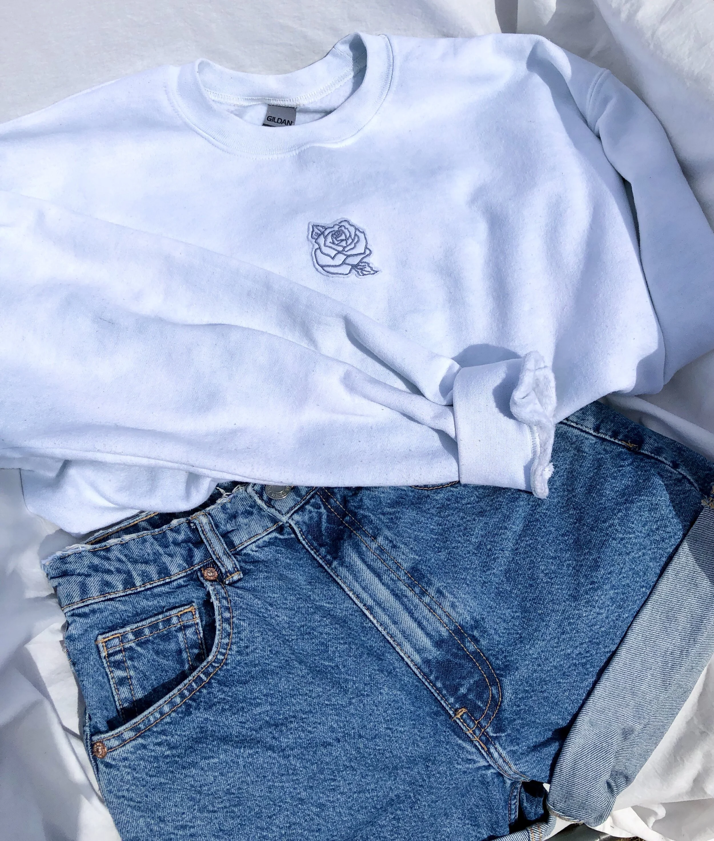 The Rose Crewneck - Tie Dye