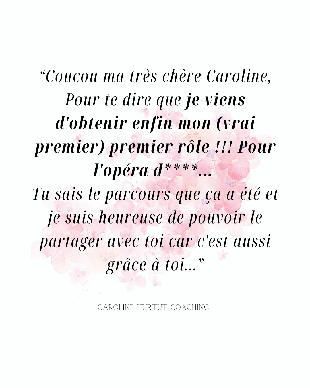 Artiste musicienne coaching résultat