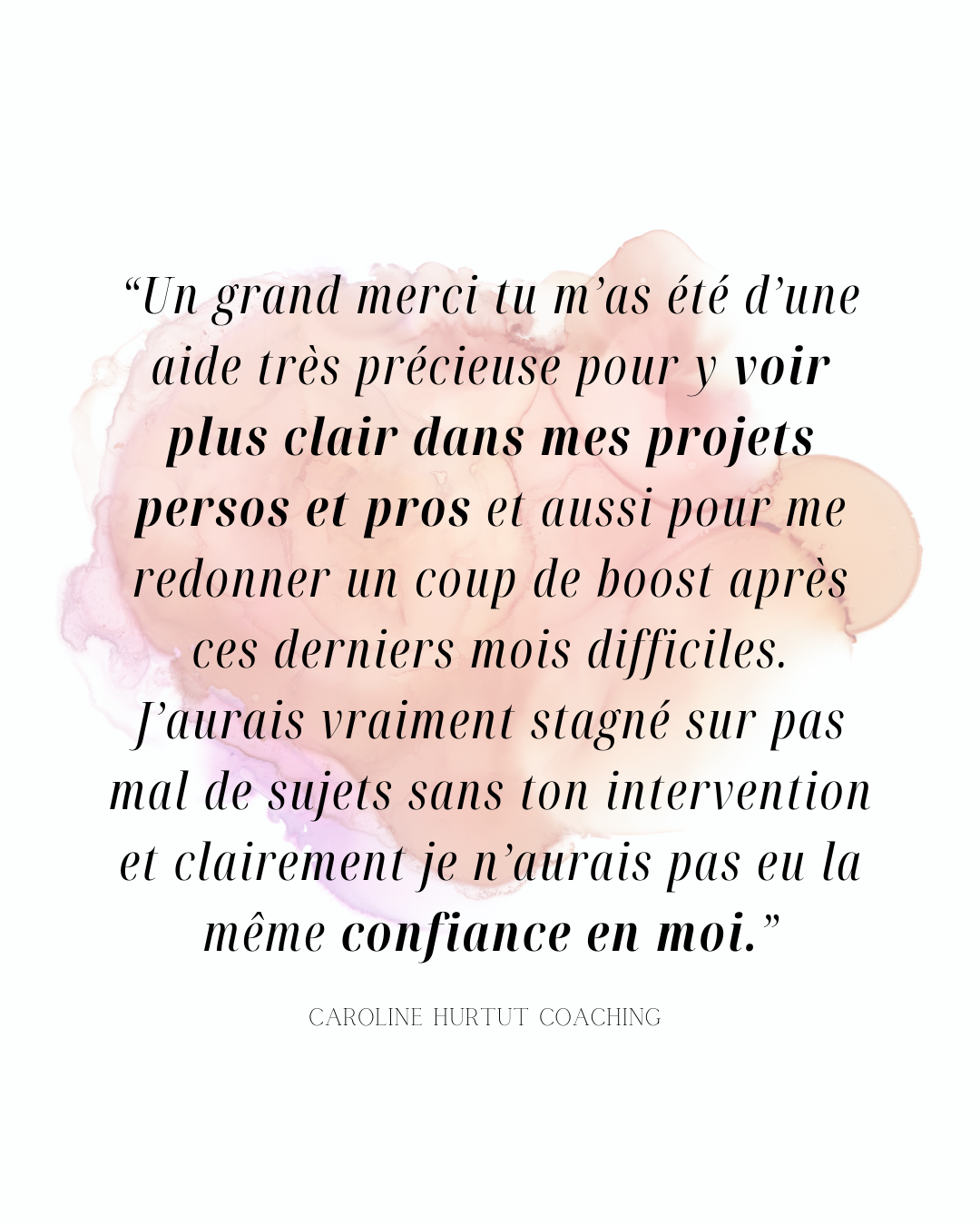 Artiste actrice coaching résultat