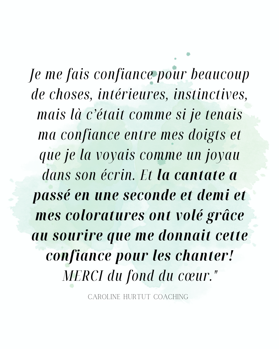 Artiste musicienne coaching résultat