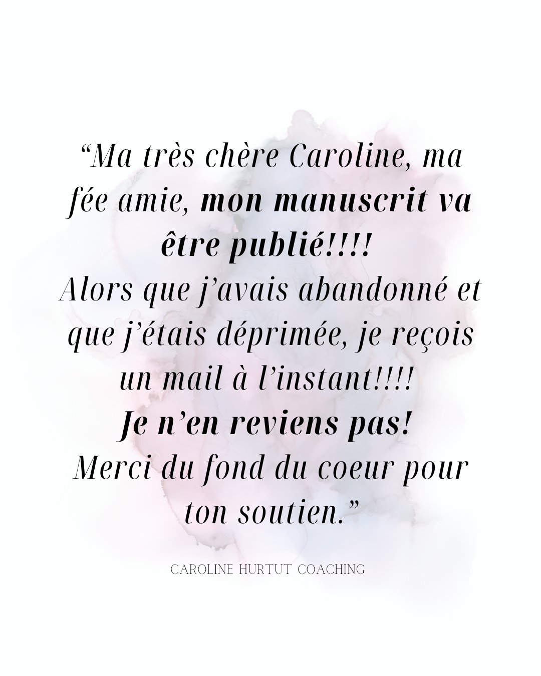 Artiste actrice coaching résultat
