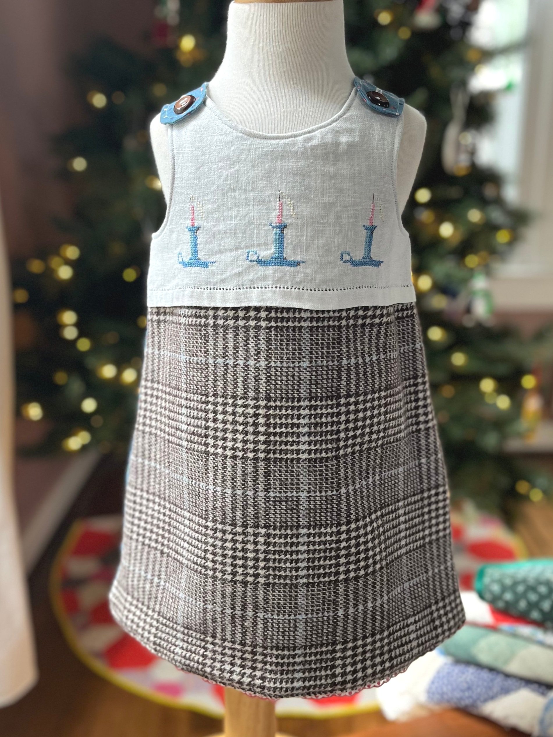Candlelight A-line Dress and Bloomers, Size 2