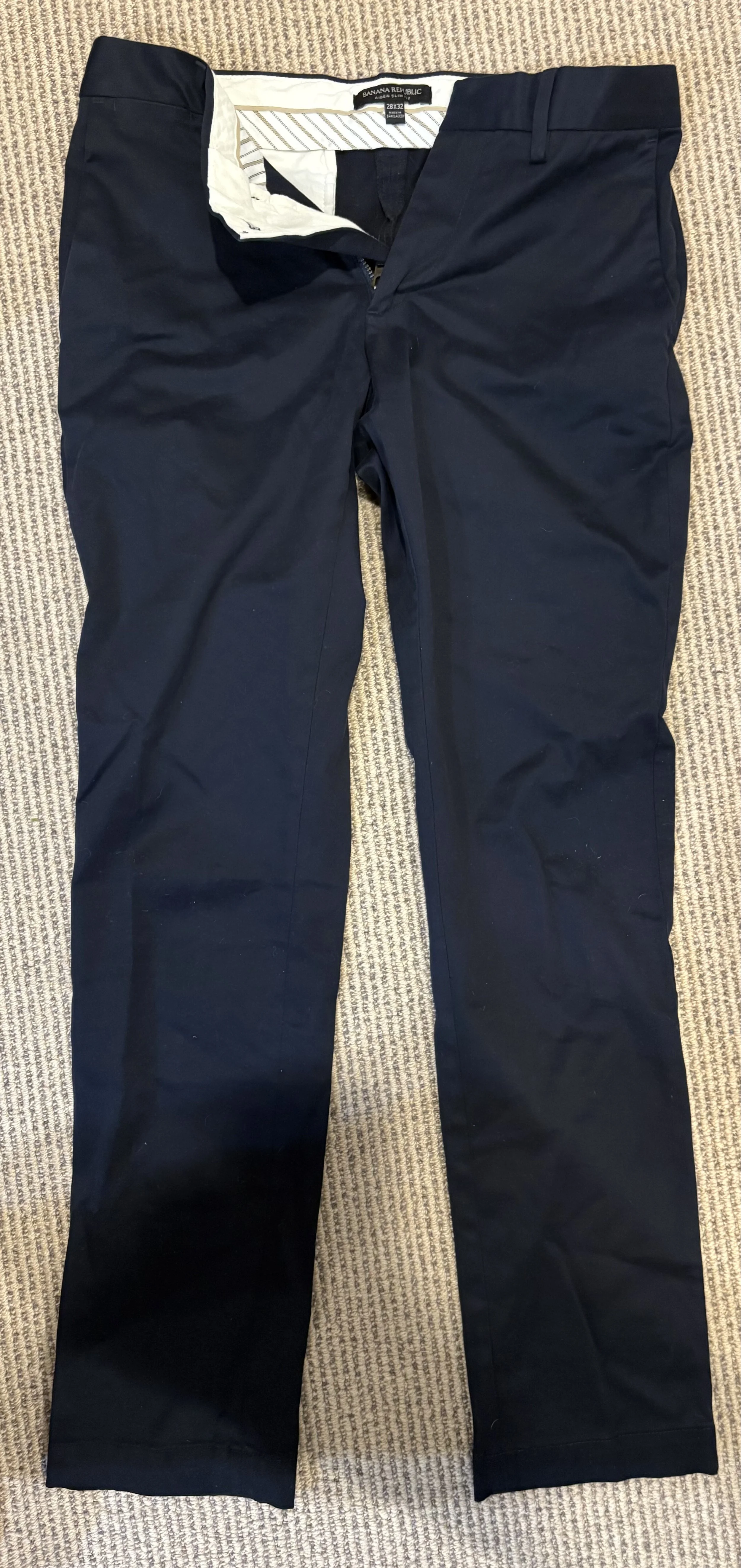 Men's Navy Pants 28Wx32L