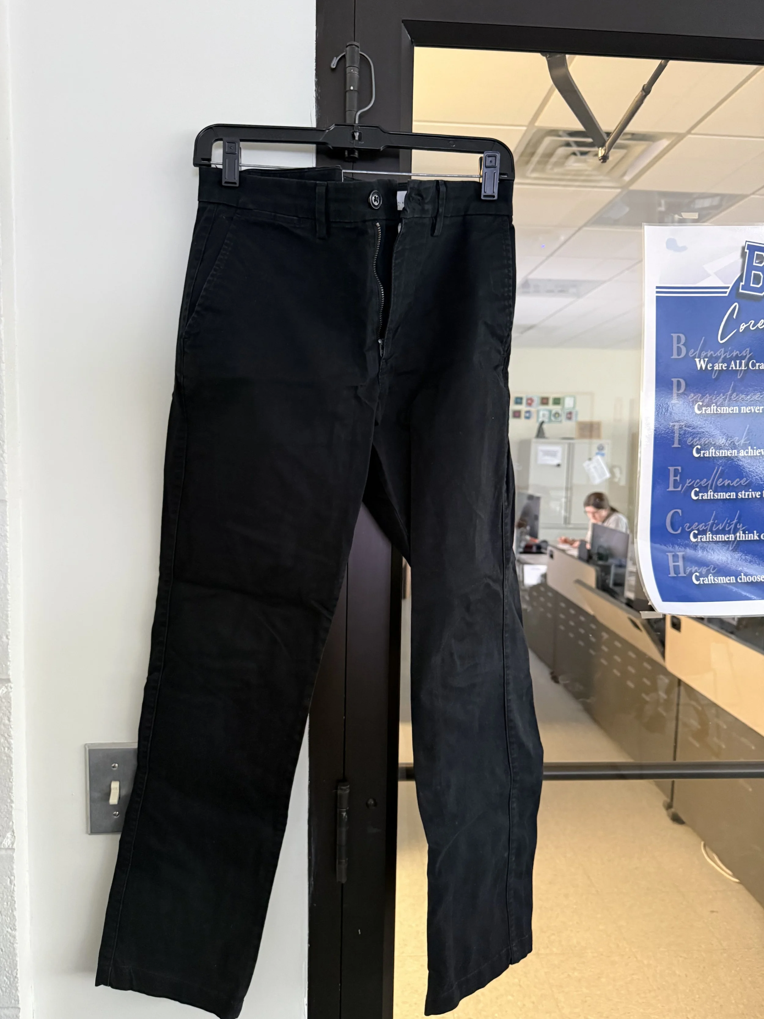 Men's Black Khaki Pants 29x30