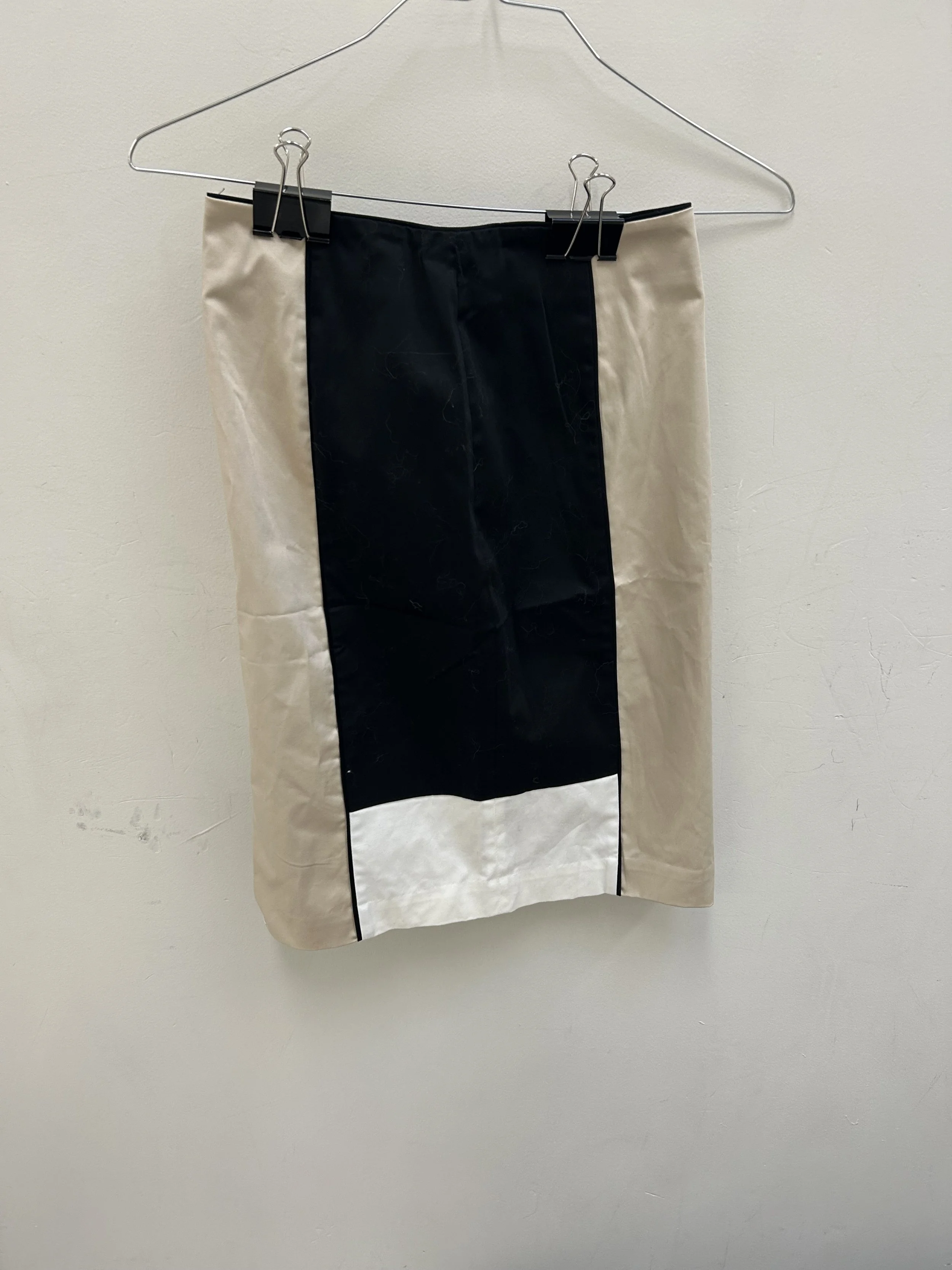 Women's Black and Tan Skirt Size 2