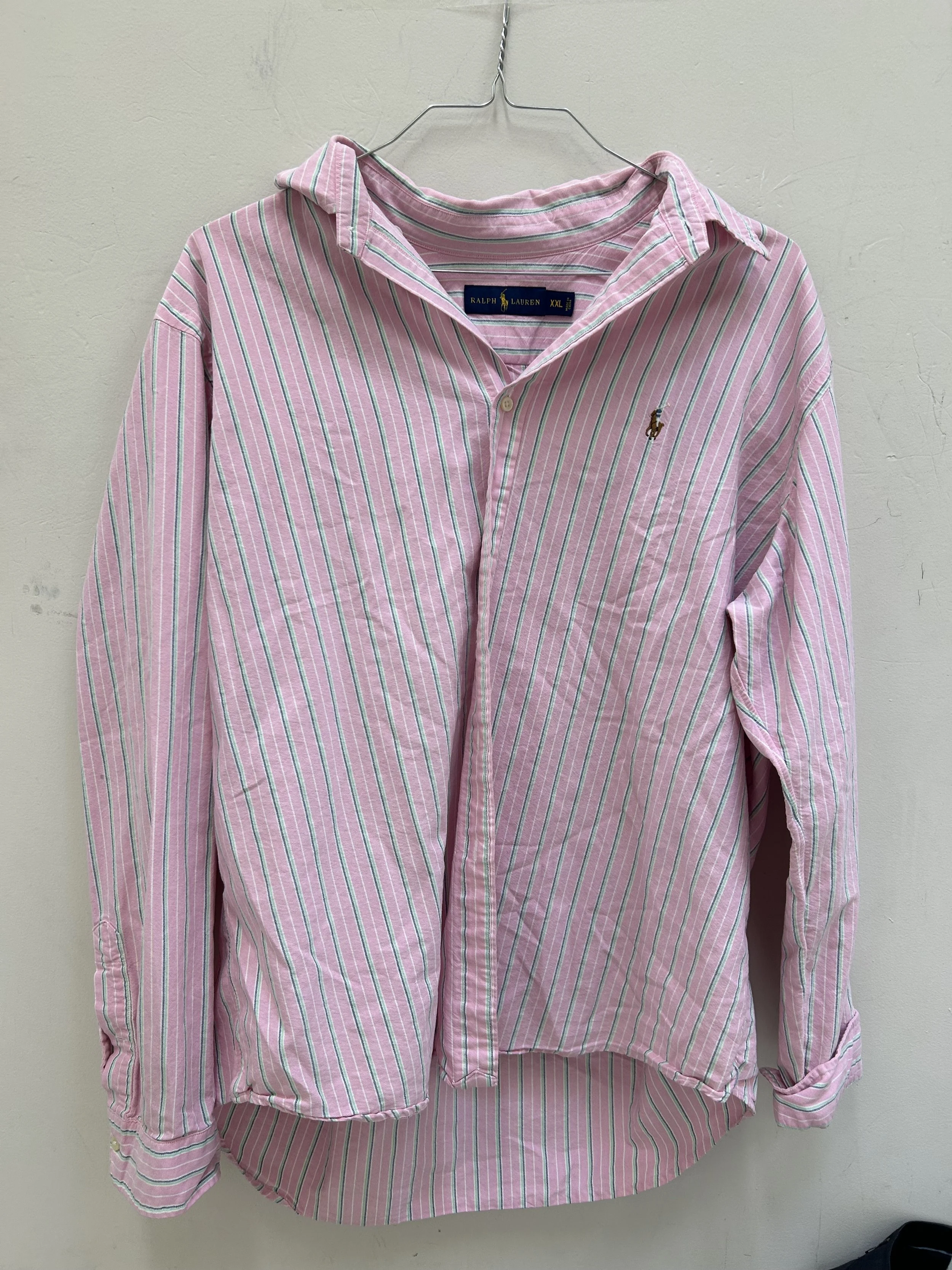 Men's Pink Dress Shirt XXL