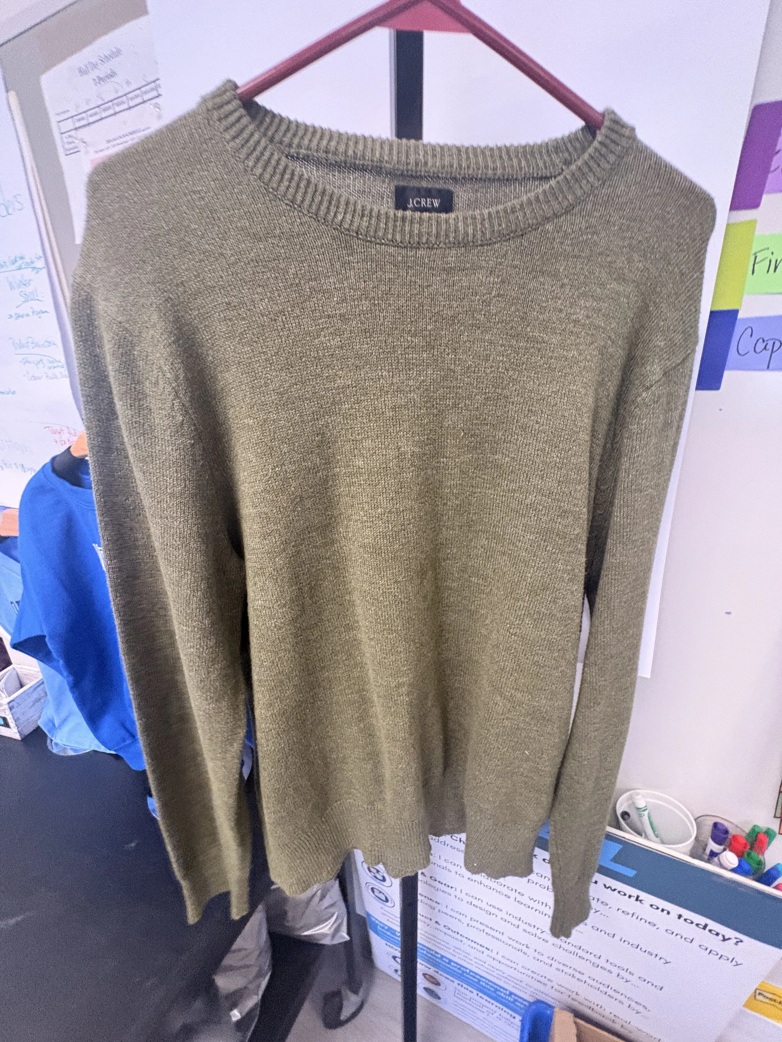 Women's Green Sweater Medium