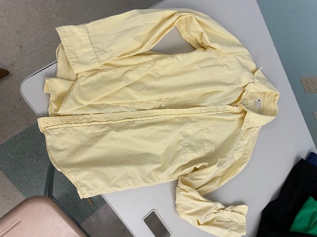 Men's Yellow Dress Shirt Small