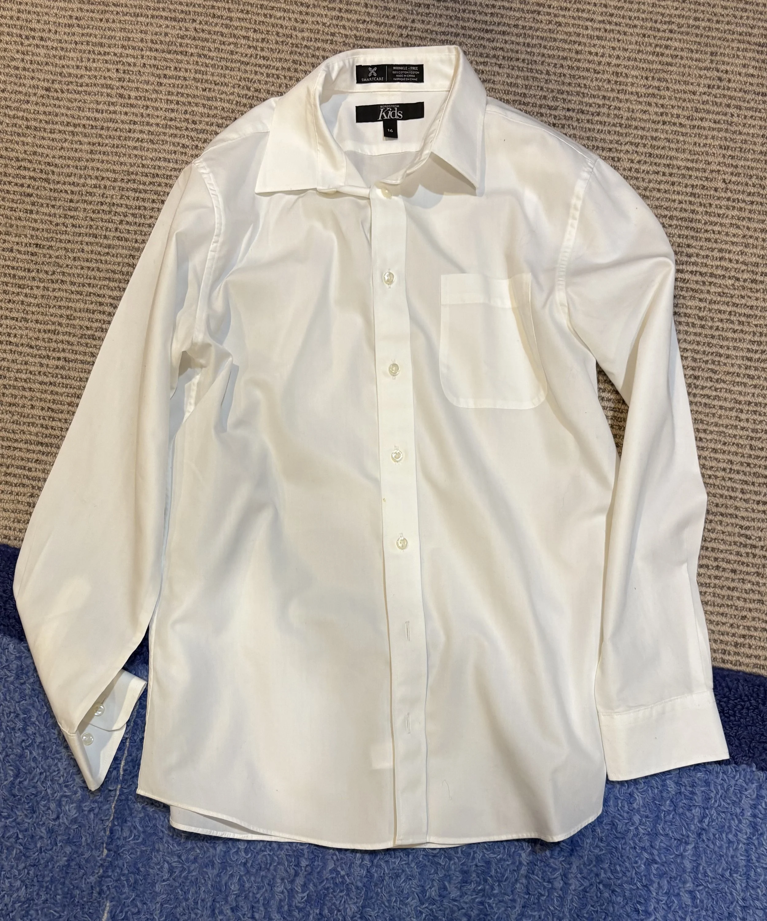 Men's White Shirt Youth Size 16 y/o
