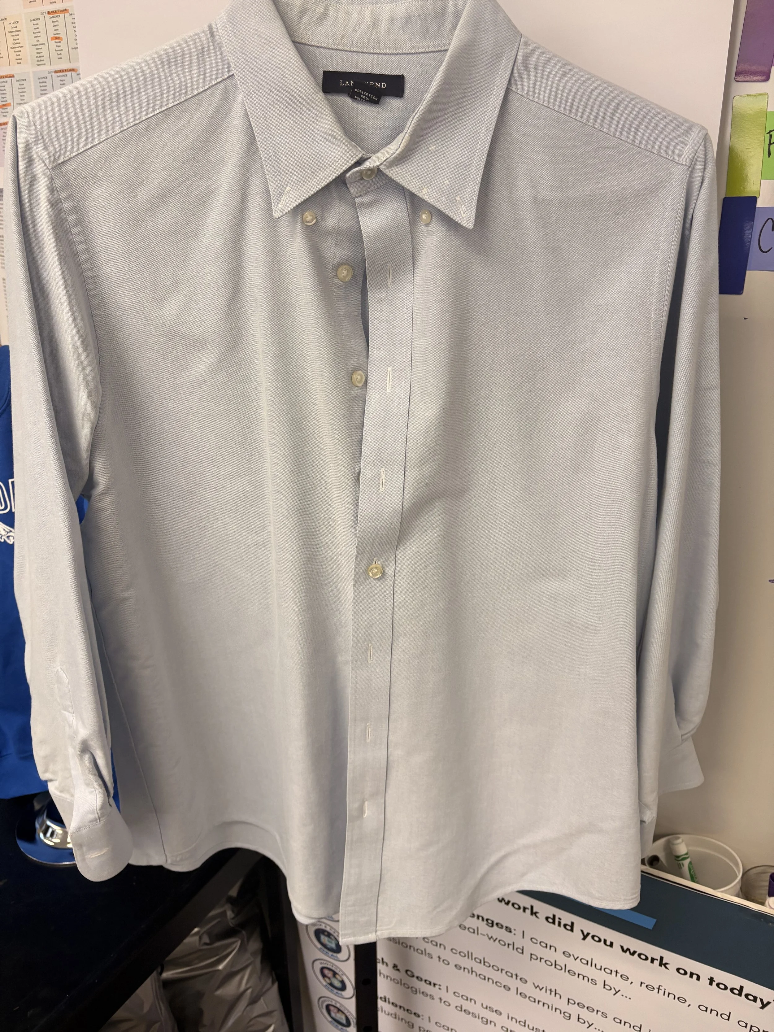 Men's Light Blue Dress Shirt 34