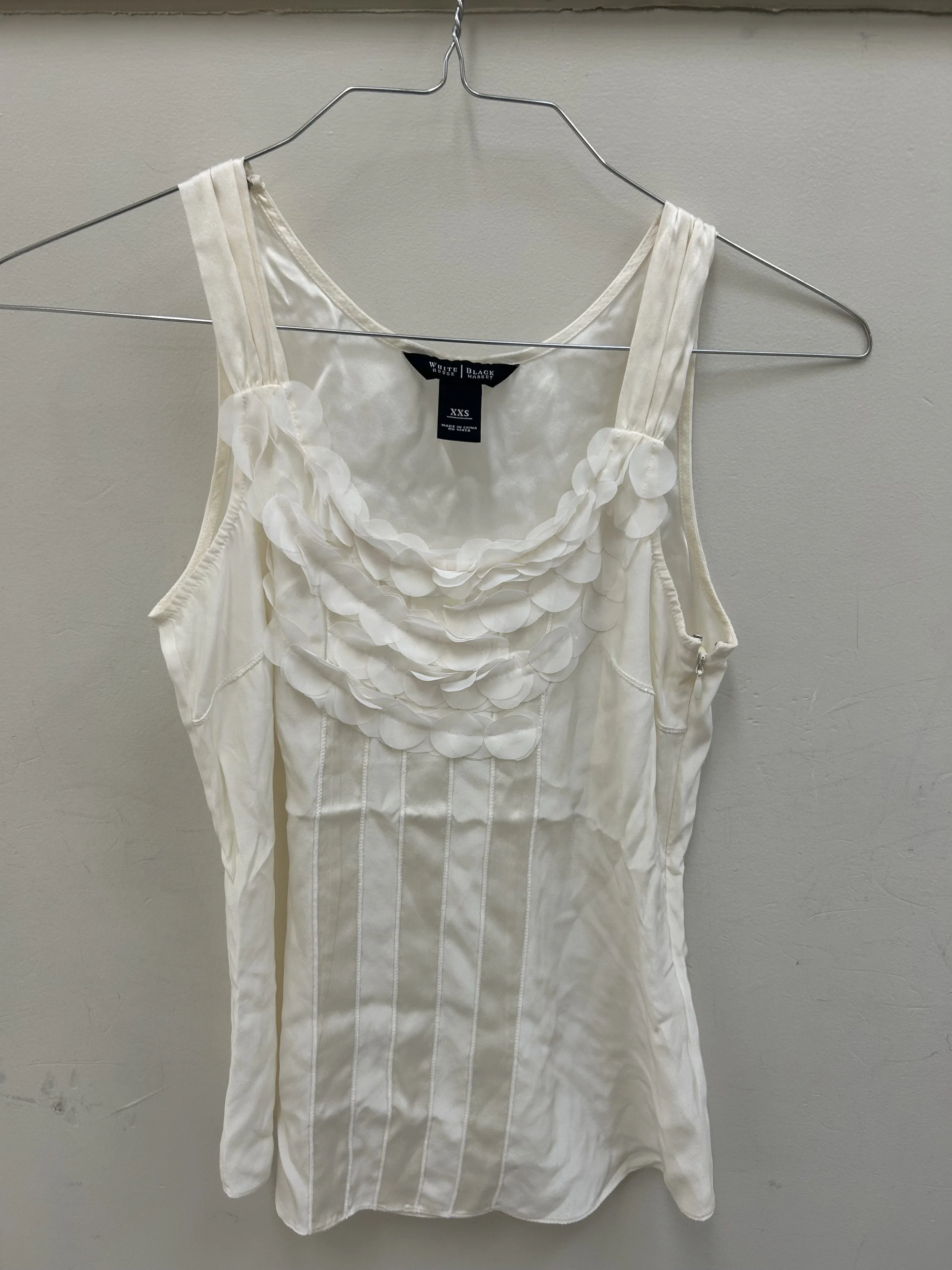 Women's White Cami XXS