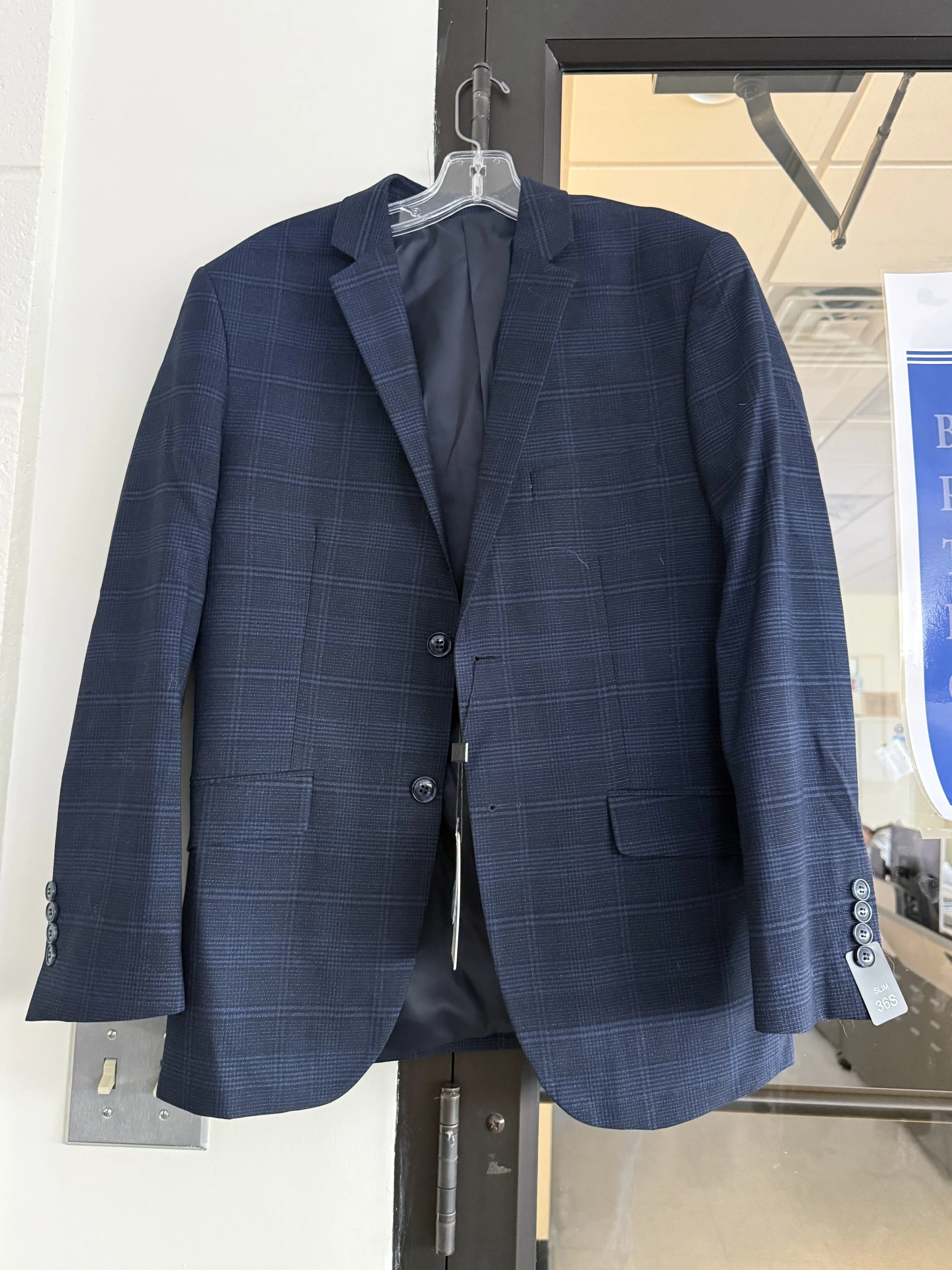 Men's Navy Suit Coat 36x30