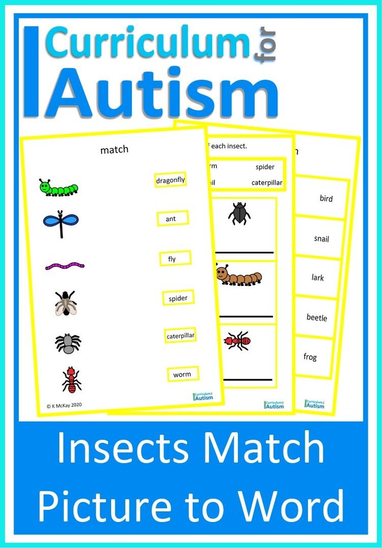 Following Directions Reading Color Words Worksheets Autism Special ...
