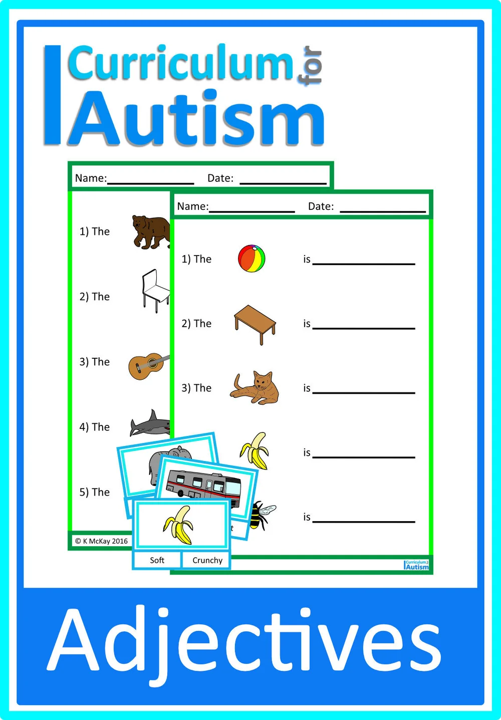 Autism Speech & Language Adjectives Activities Special Education Classroom  Homeschool ABA Speech — Curriculum For Autism