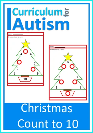 Autism & Special Education Math Worksheets, Cards & Activities for ...