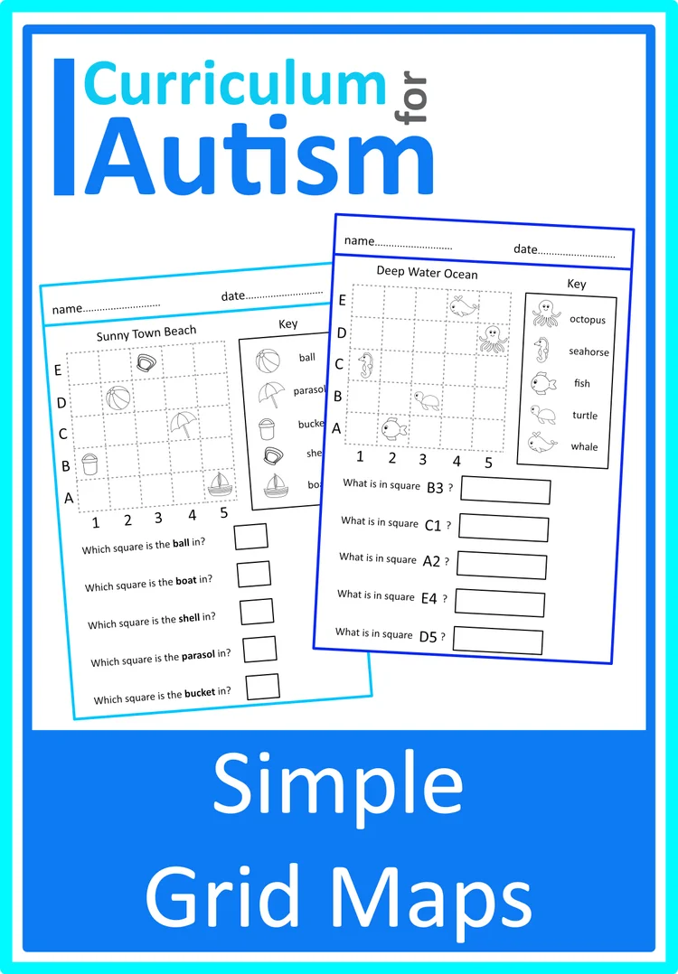 Geography — Autism Science Lesson Printable Resources for special education classroom or ...