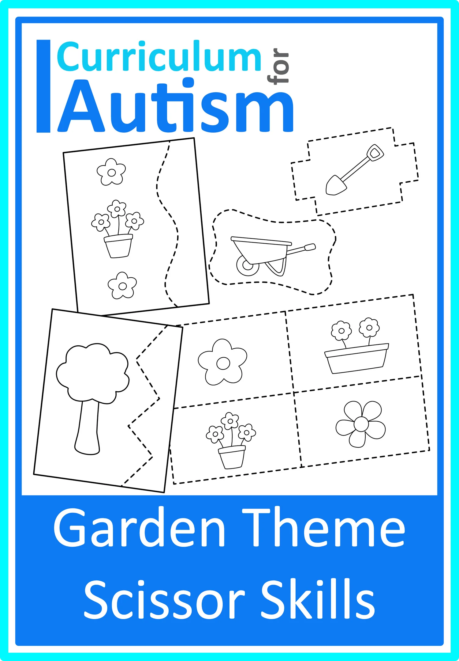 Scissor Skills Practice Cutting Simple 2D Shapes Autism Special ...