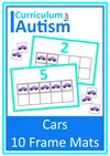 Autism Counting 10 Frames Cut & Paste Worksheets Special Education ...