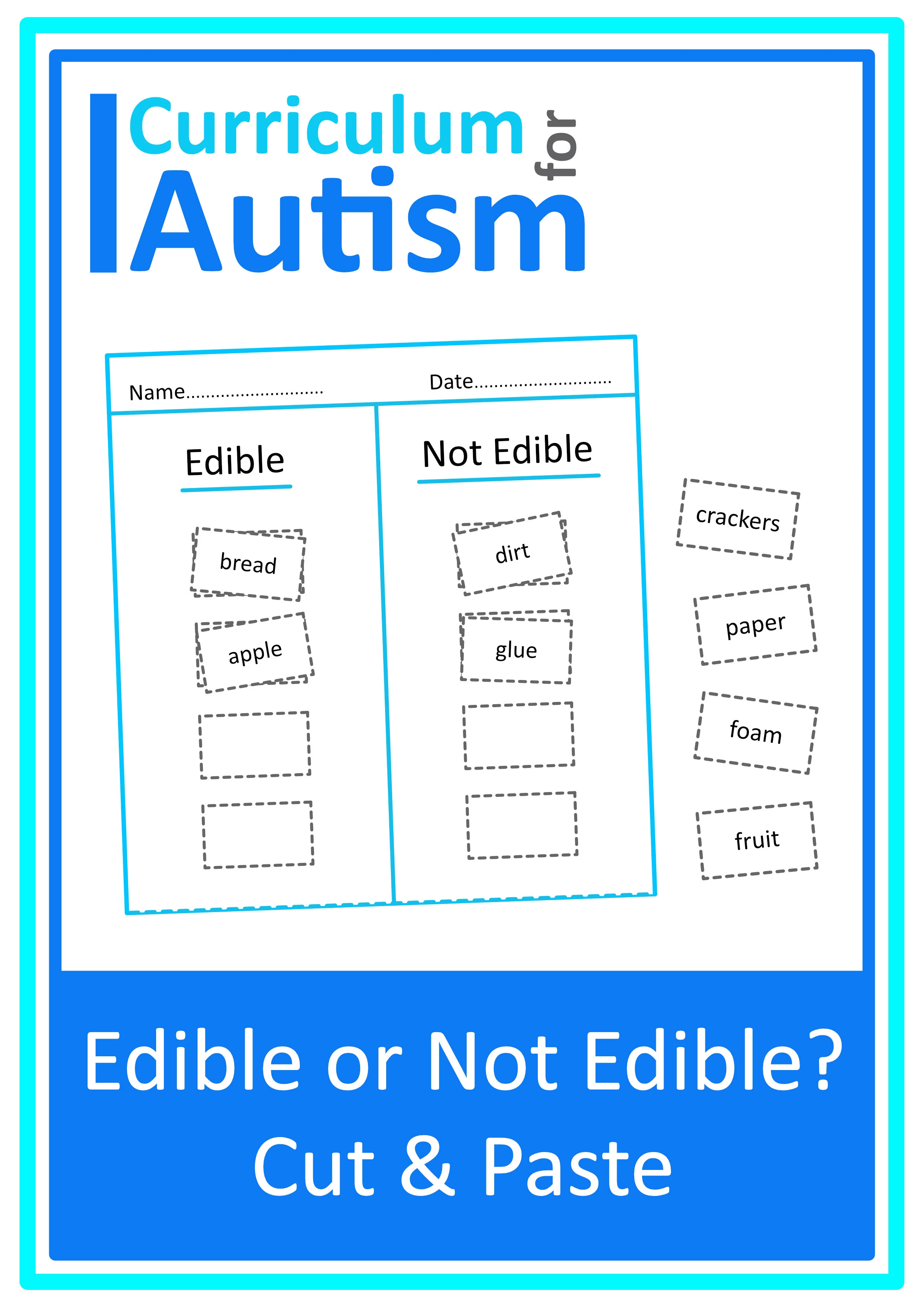 Autism Safety Scenarios Decisions Worksheets Special Education ...