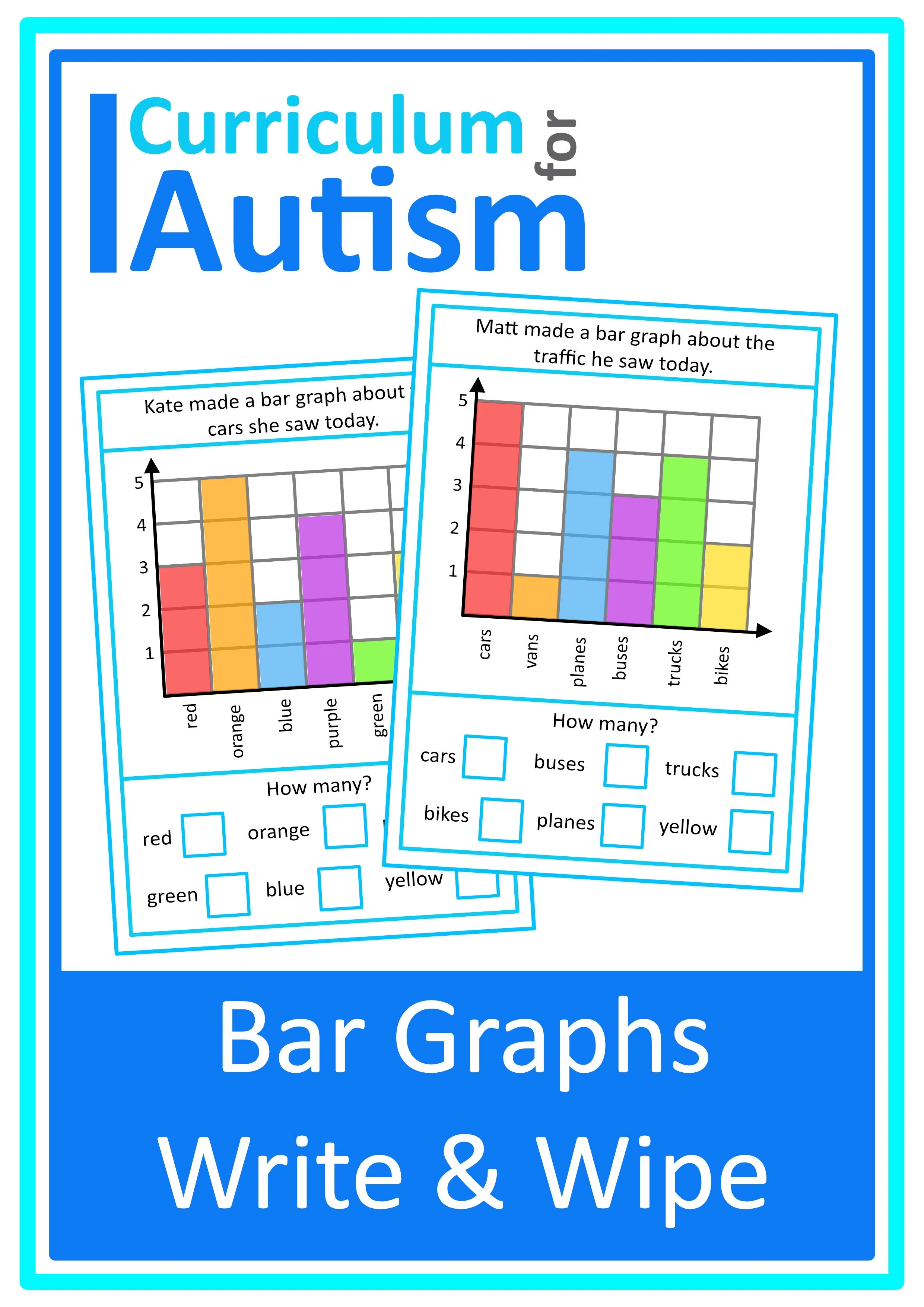 Bar Graph & Pictograph Worksheets Autism Special Education Resource ...