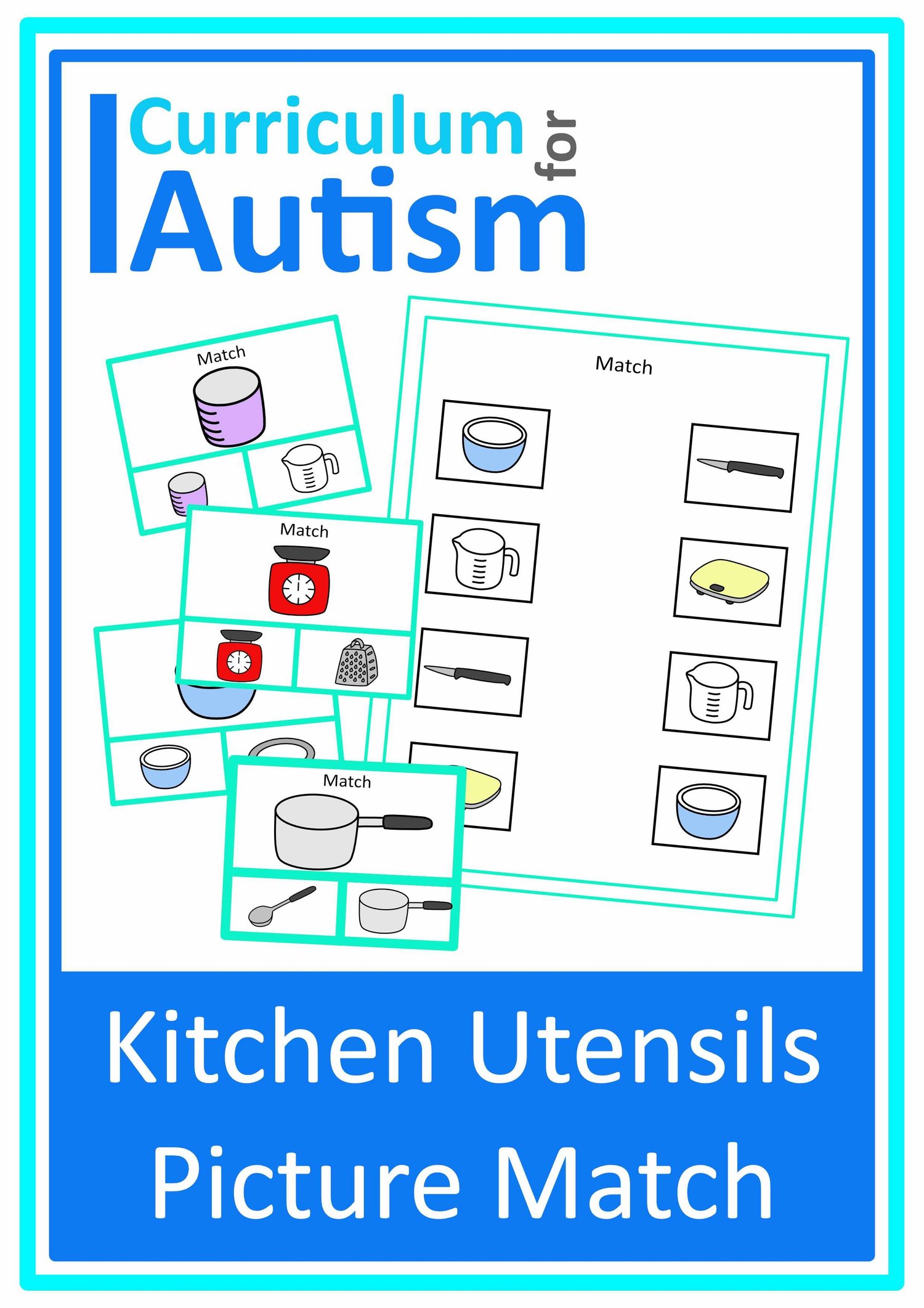 Non Identical Picture Matching Clip Cards Autism Special Education ...