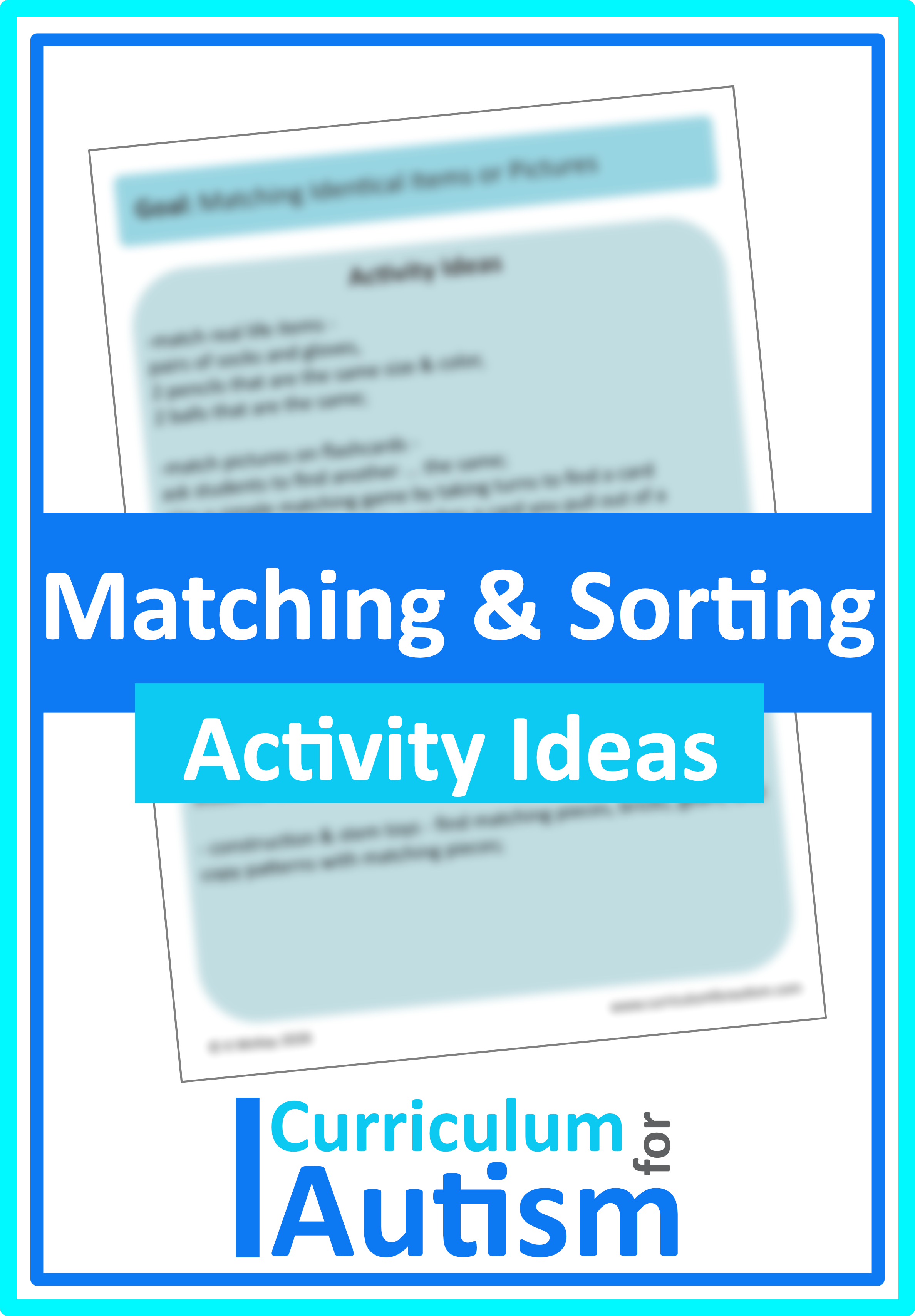 Matching & Sorting Activity Ideas
