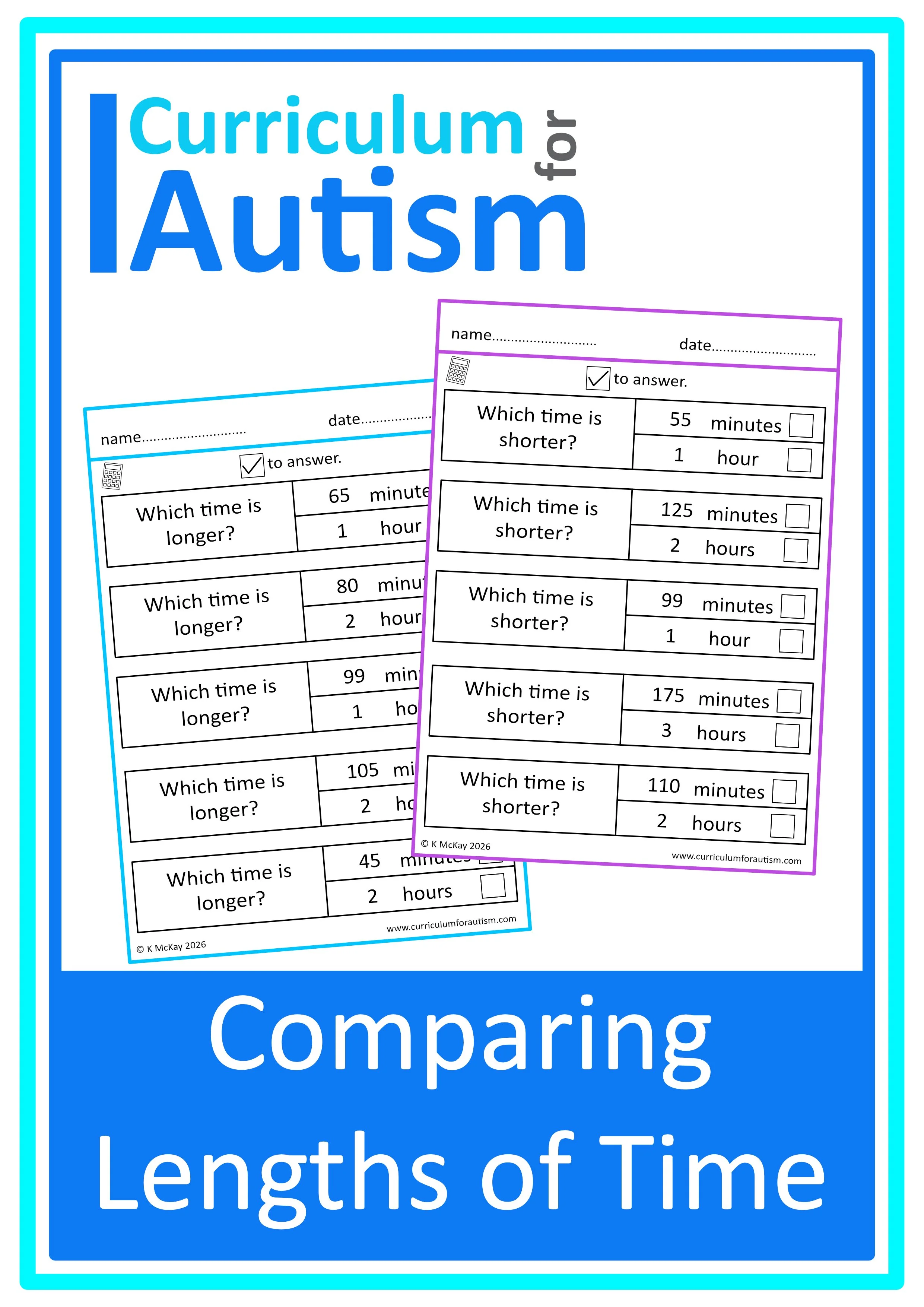 comparing length of time worksheets cover.jpg