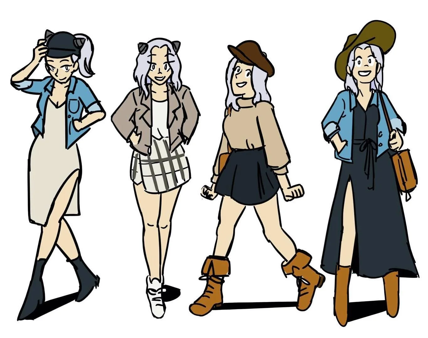 Thinking about summer-to-fall transition outfits ☀️➡️🍁