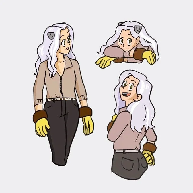 Just realized I forgot to draw her horns on that last one SHIELD YOUR EYES 🚨

#dumbartist #storyboardpro #characterartwork #margindoodle #animeoc #characterdrawing #animationartist