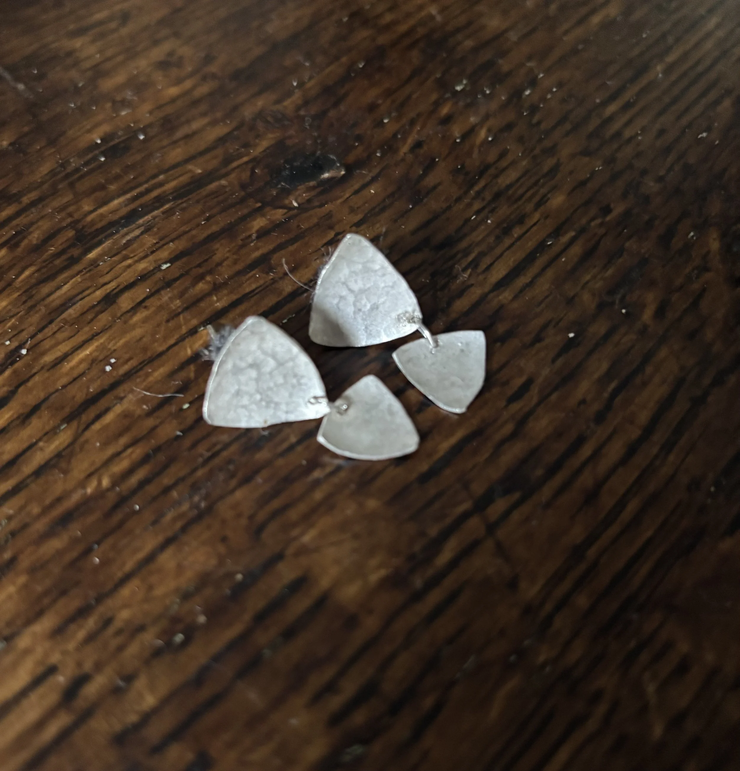 two hammered dome yriangle drops.jpg