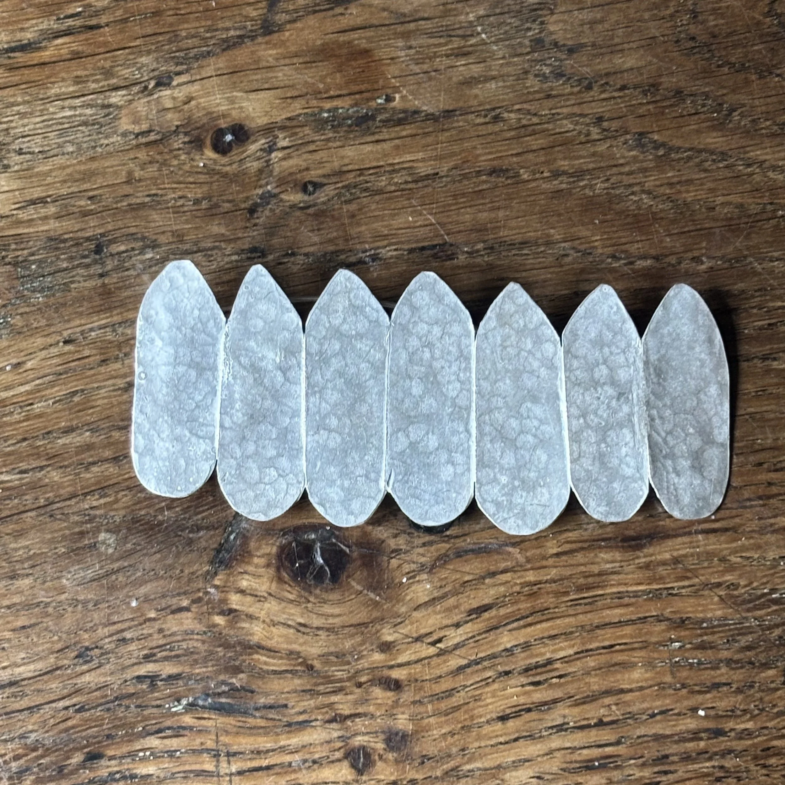 seven leaves, large brooch