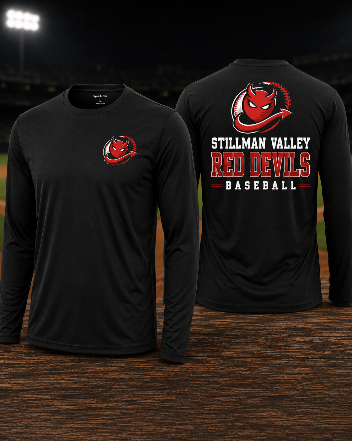 SV Red Devils Baseball Long Sleeve Tee