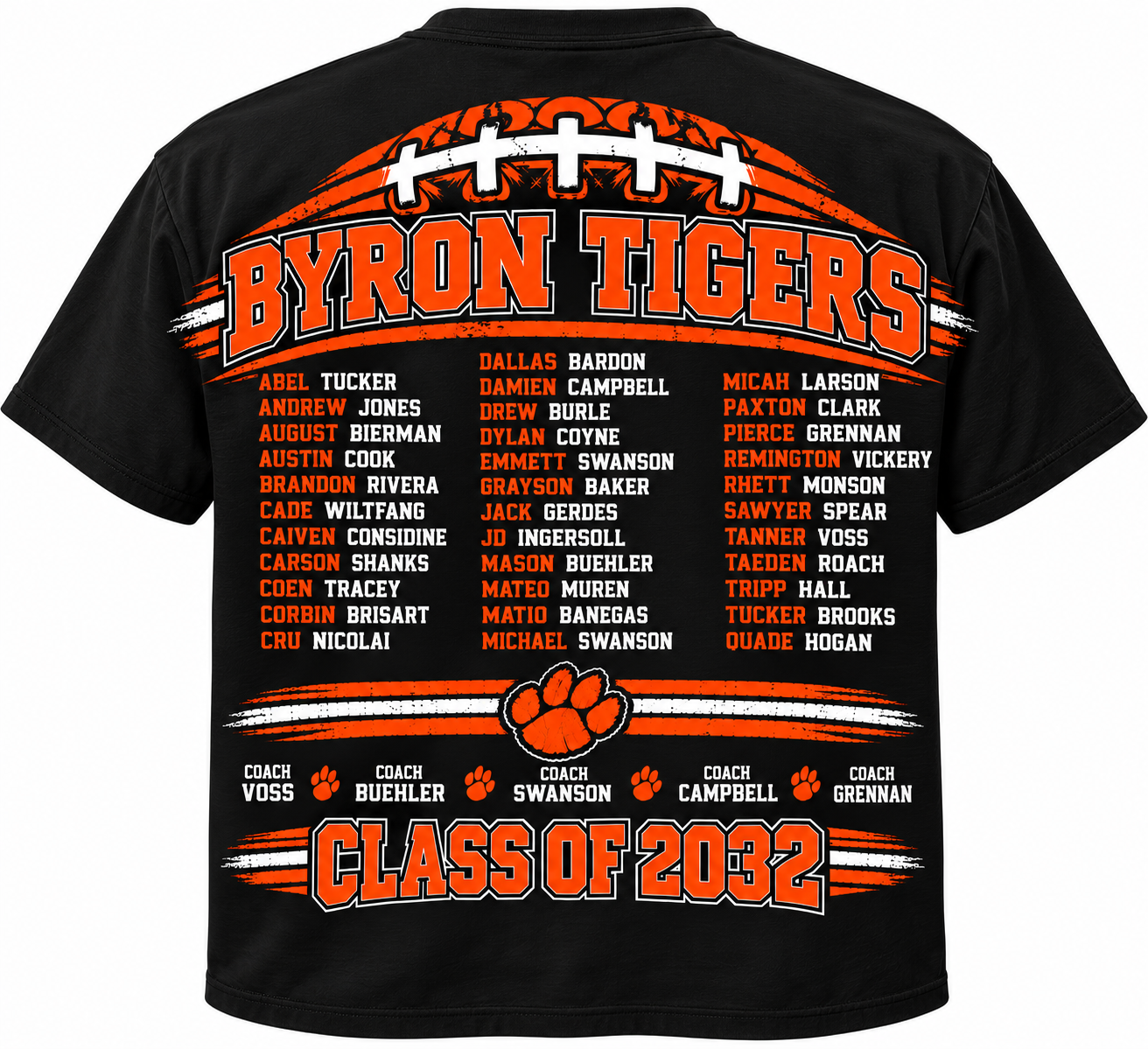 Byron Tigers Class of 2032 Roster Tee.png