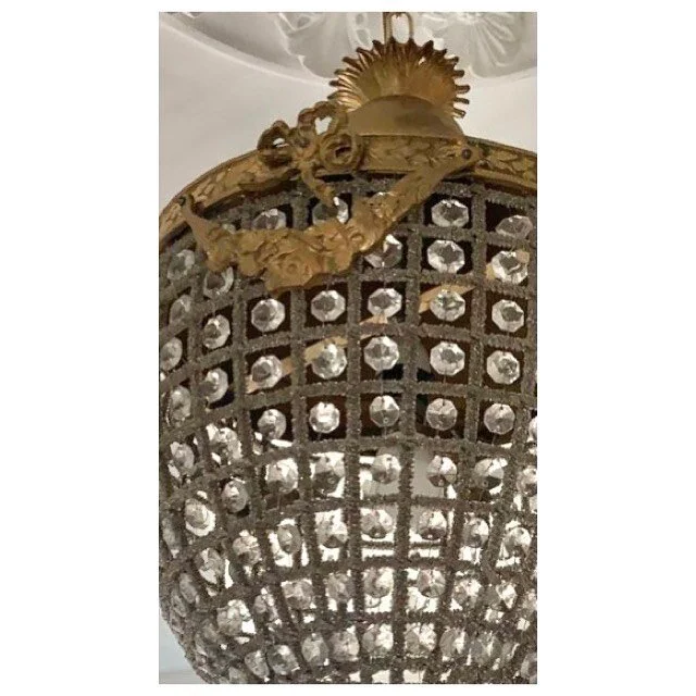 Oh the excitement to have sourced more of these magnificent ormolu-style vintage French &lsquo;acorn shape&rsquo; reproduction chandeliers.

Previously we sourced a pair in blackened brass for a client. This time we bought this pair in antique brass 