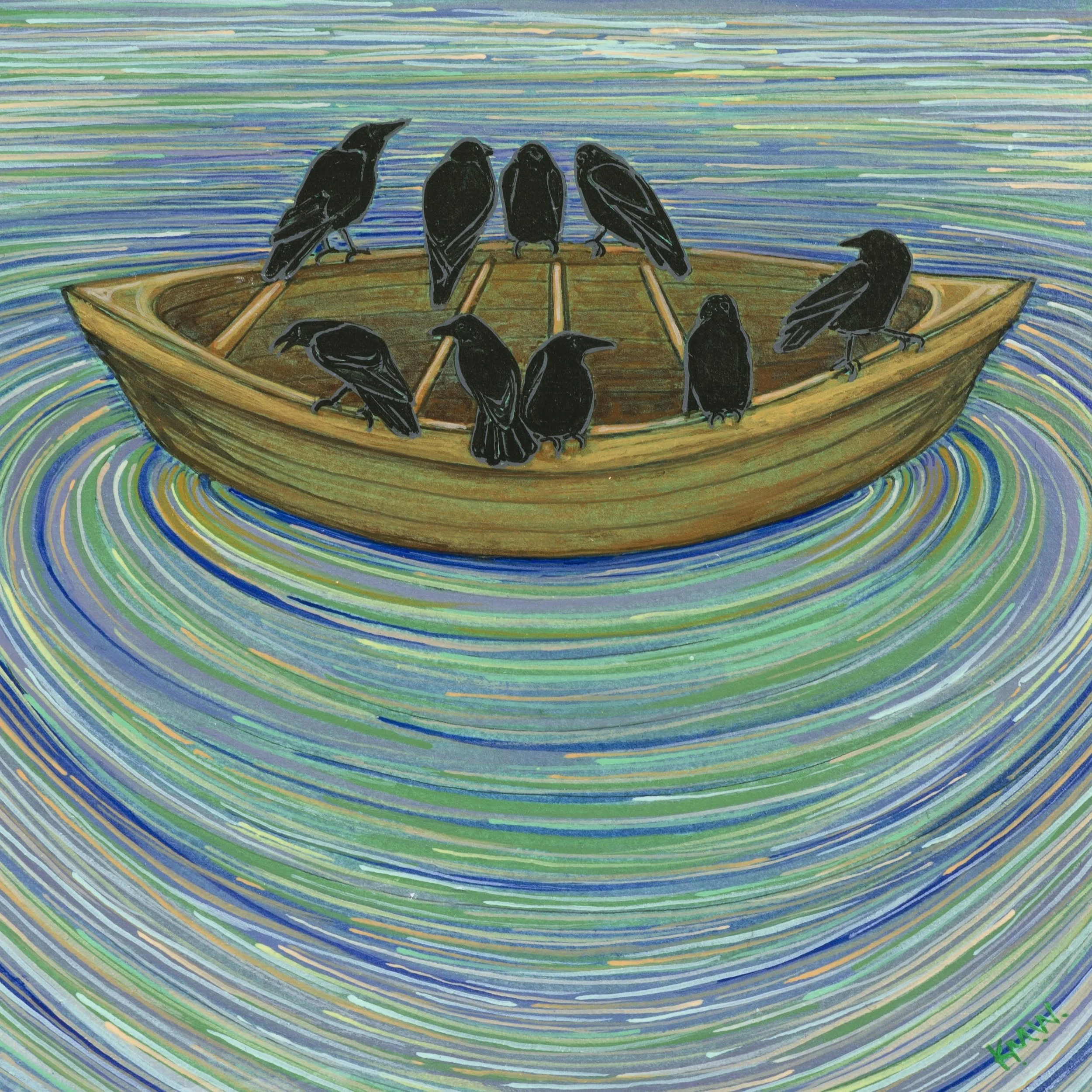 "Float"; acrylic