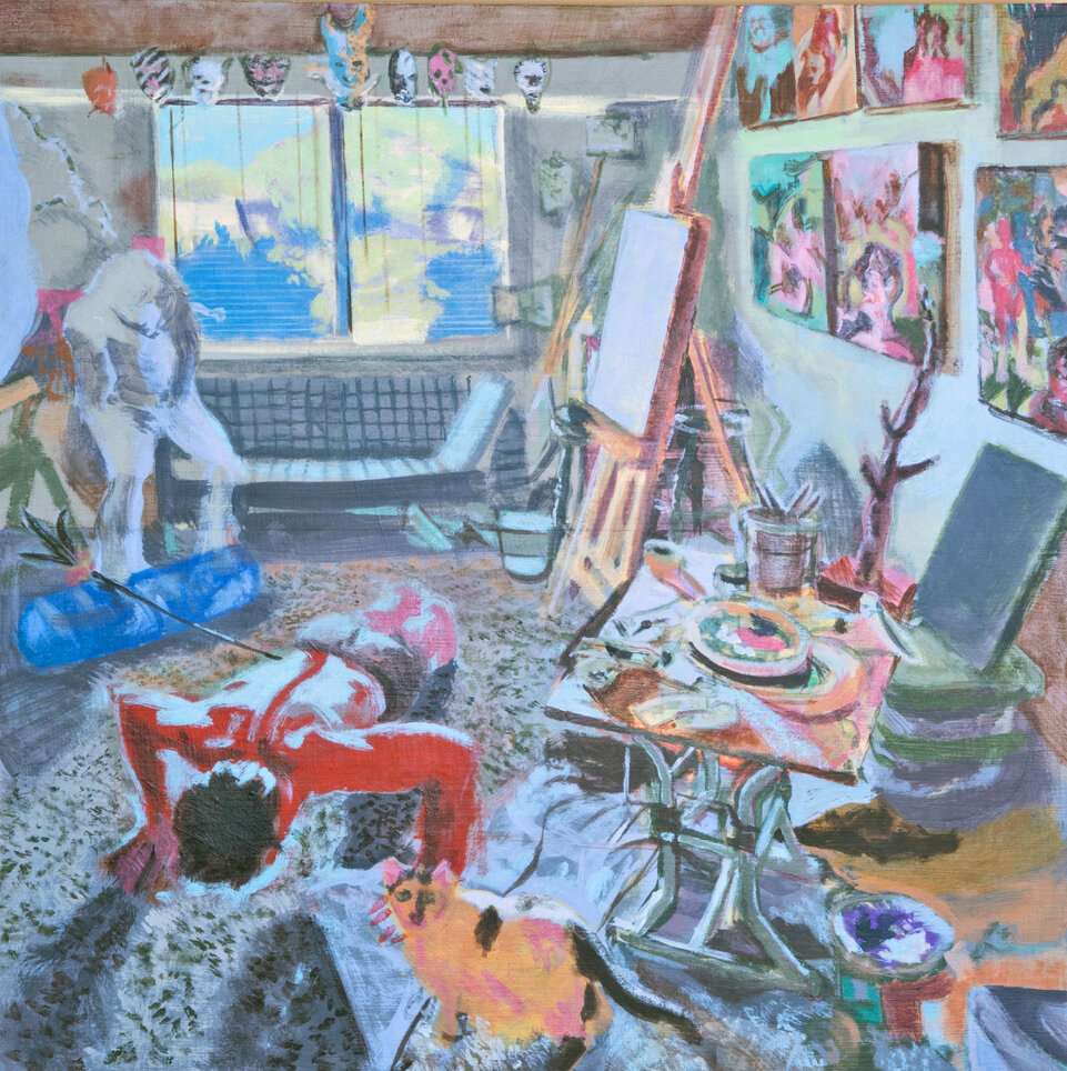 "Exe(o)rcise" 2020, Acrylic on Panel, 24"x24"