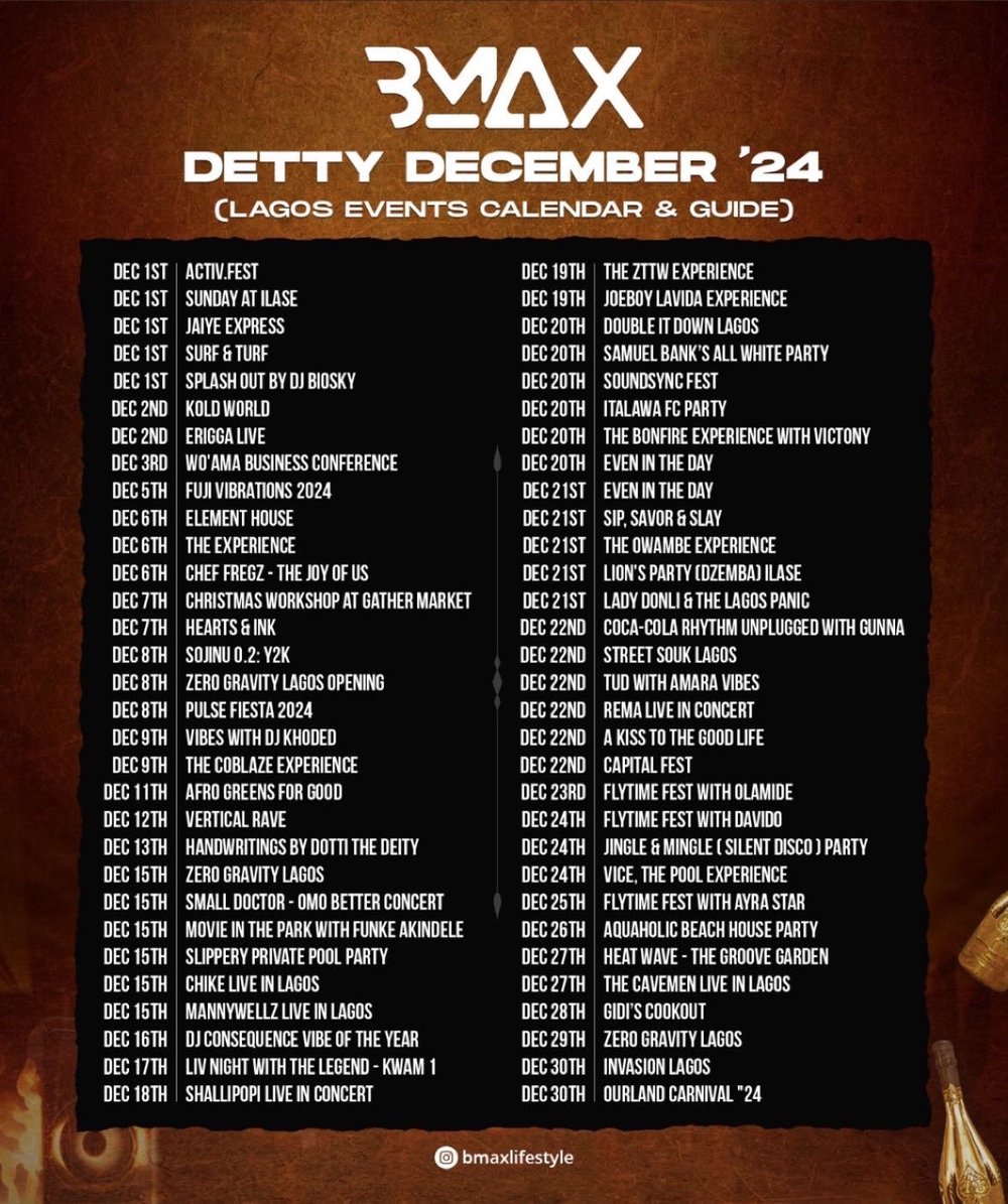Event Image - BMAX Detty December '24