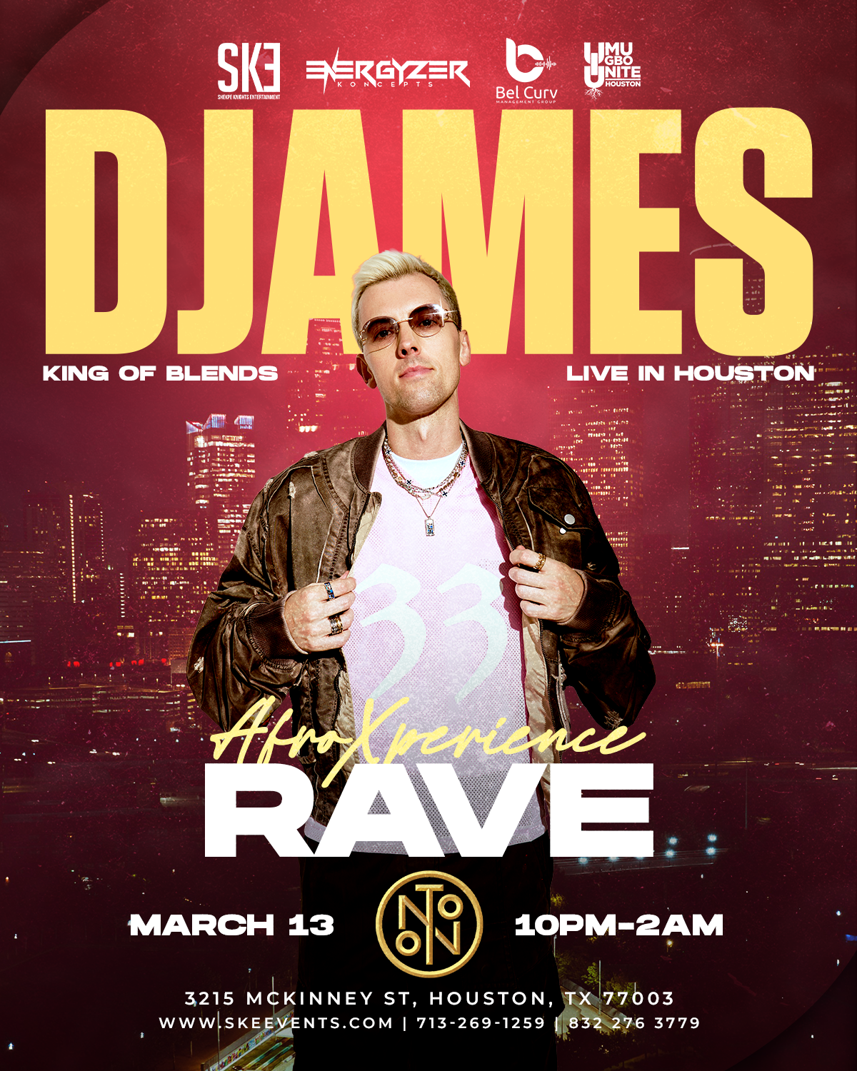 DJAMES Live in Houston 2026