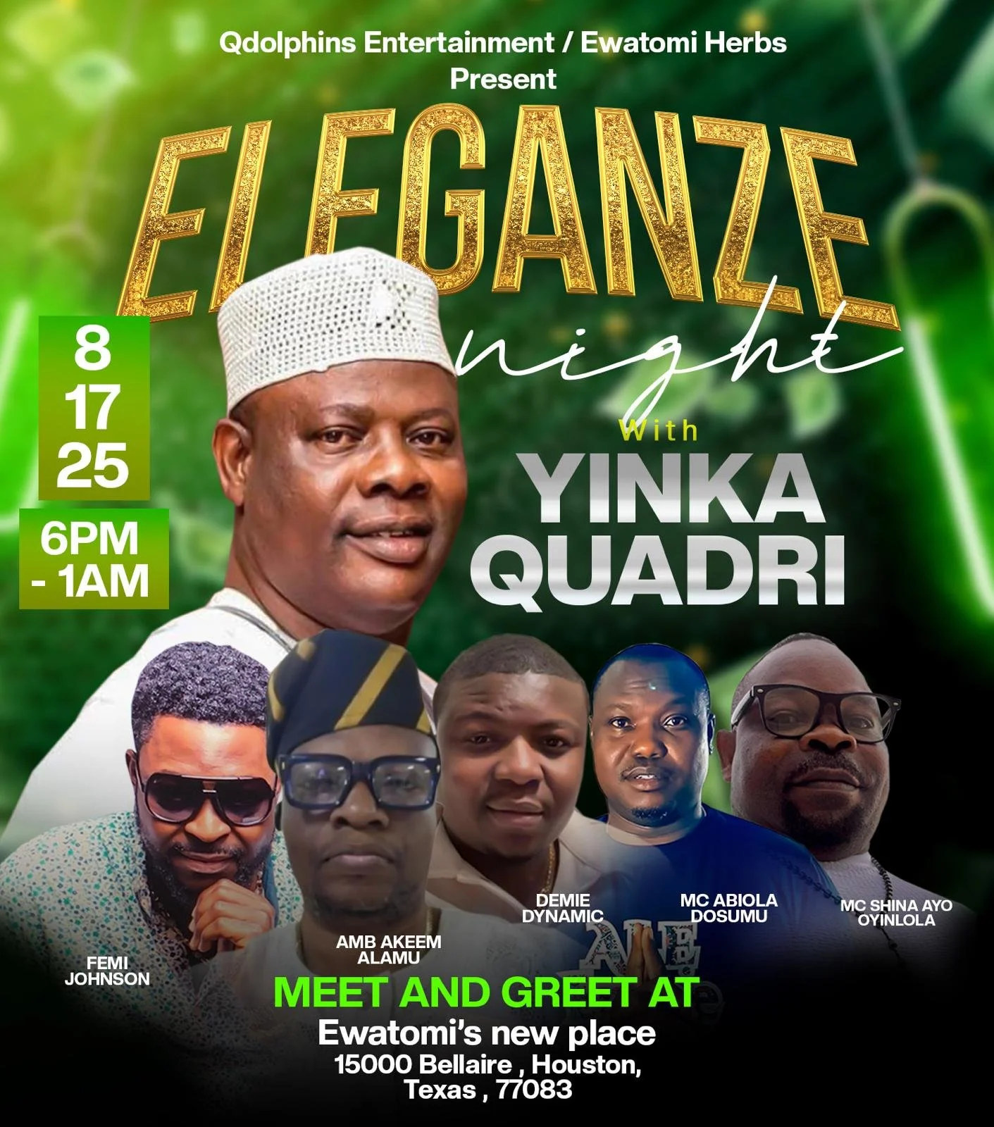 ELEGANZE NIGHT with Yinka Quadri