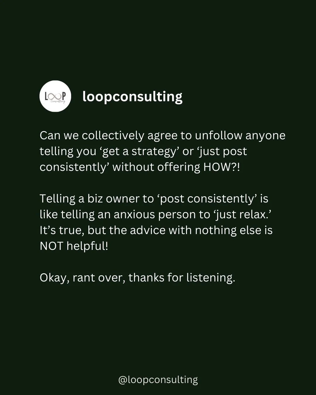If you&rsquo;ve ever felt like you were the reason for not posting consistently, you&rsquo;re not.⁠
⁠
I h.a.t.e. how much BS advice I see out there! So many gurus are posting half-advice that makes it sound like you should be able to push through on 