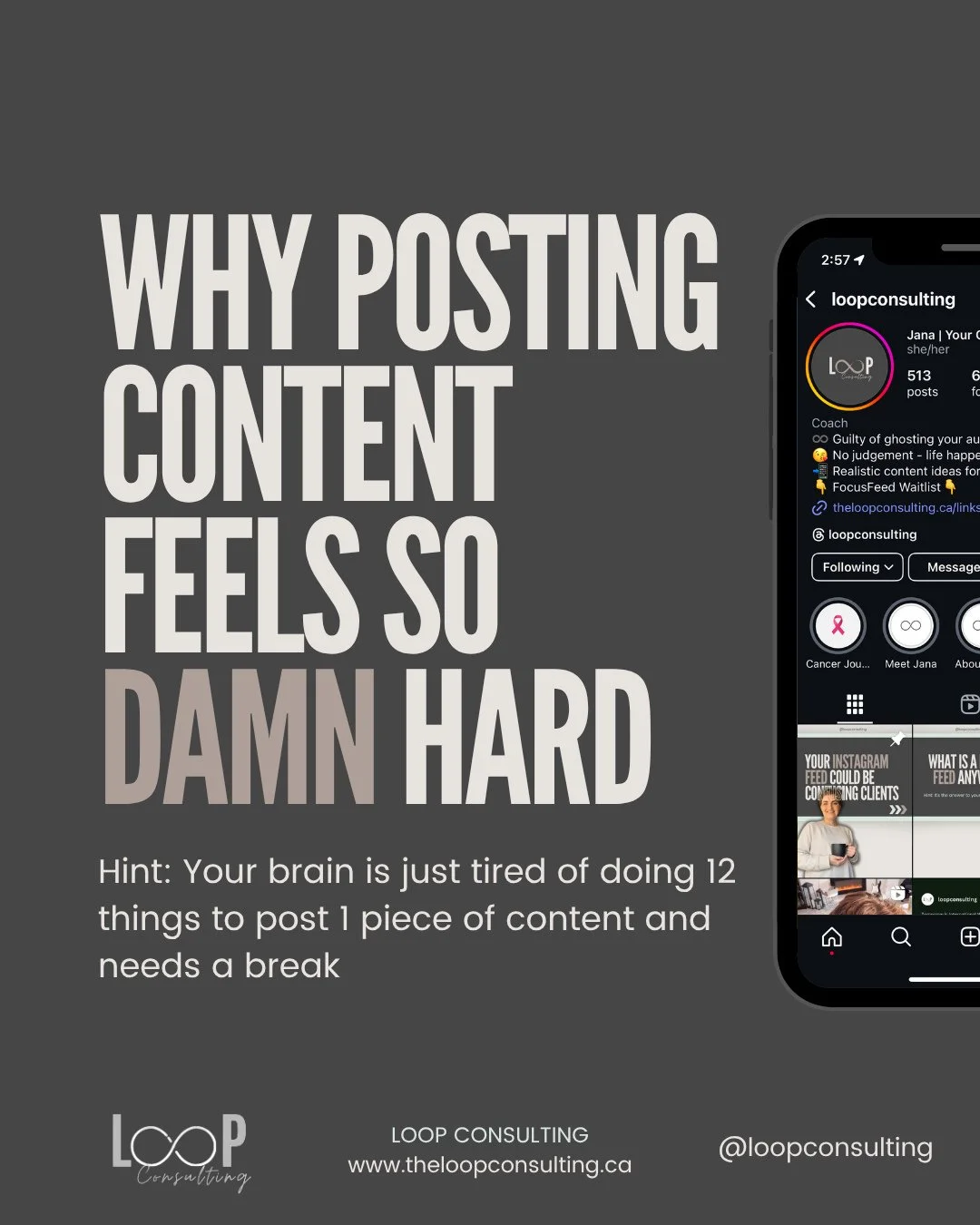 Here's a little secret that no one is talking about on Instagram...⁠
⁠
Successful content creators don't have a lot of willpower, they have just lowered the effort needed for each post. 👀⁠
⁠
If you have had less than zero motivation to post for your