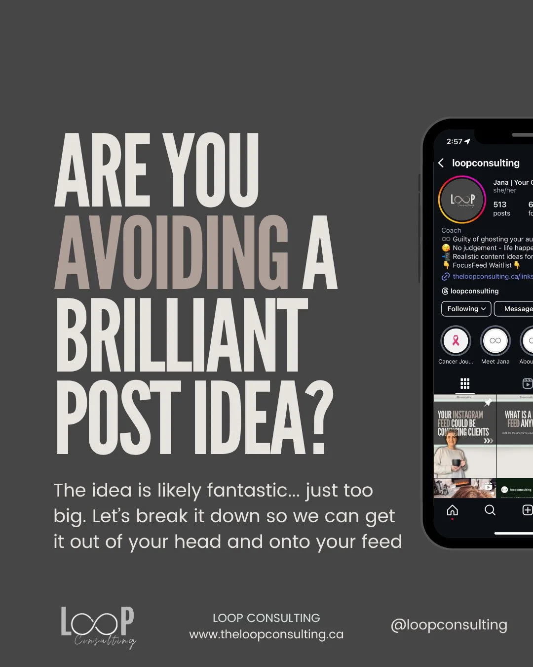 Ever had an idea for a post for your business that you were really excited about, but by the time you started to actually create it, the idea felt too overwhelming to bring to life so you ended up posting nothing?⁠
⁠
This is one of those mistakes tha