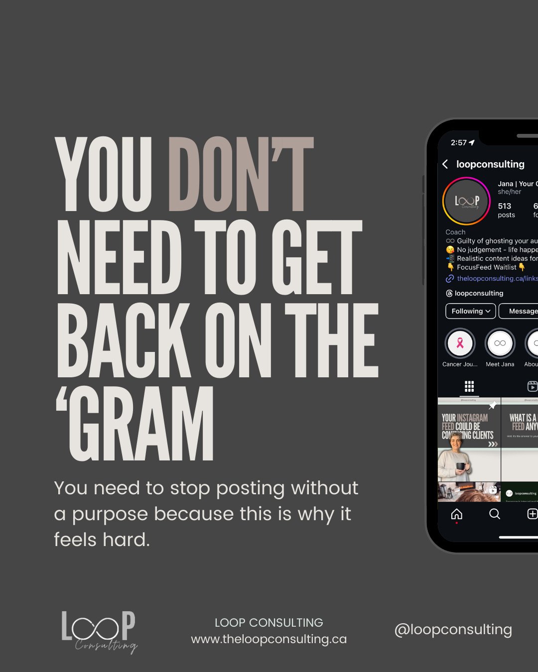 You are posting like your content and your business are strangers.⁠
⁠
There are a few reasons this happens, but the biggest is because you have no clear decision attached to them (or at least nothing consistent between them).⁠
⁠
Every time you sit do