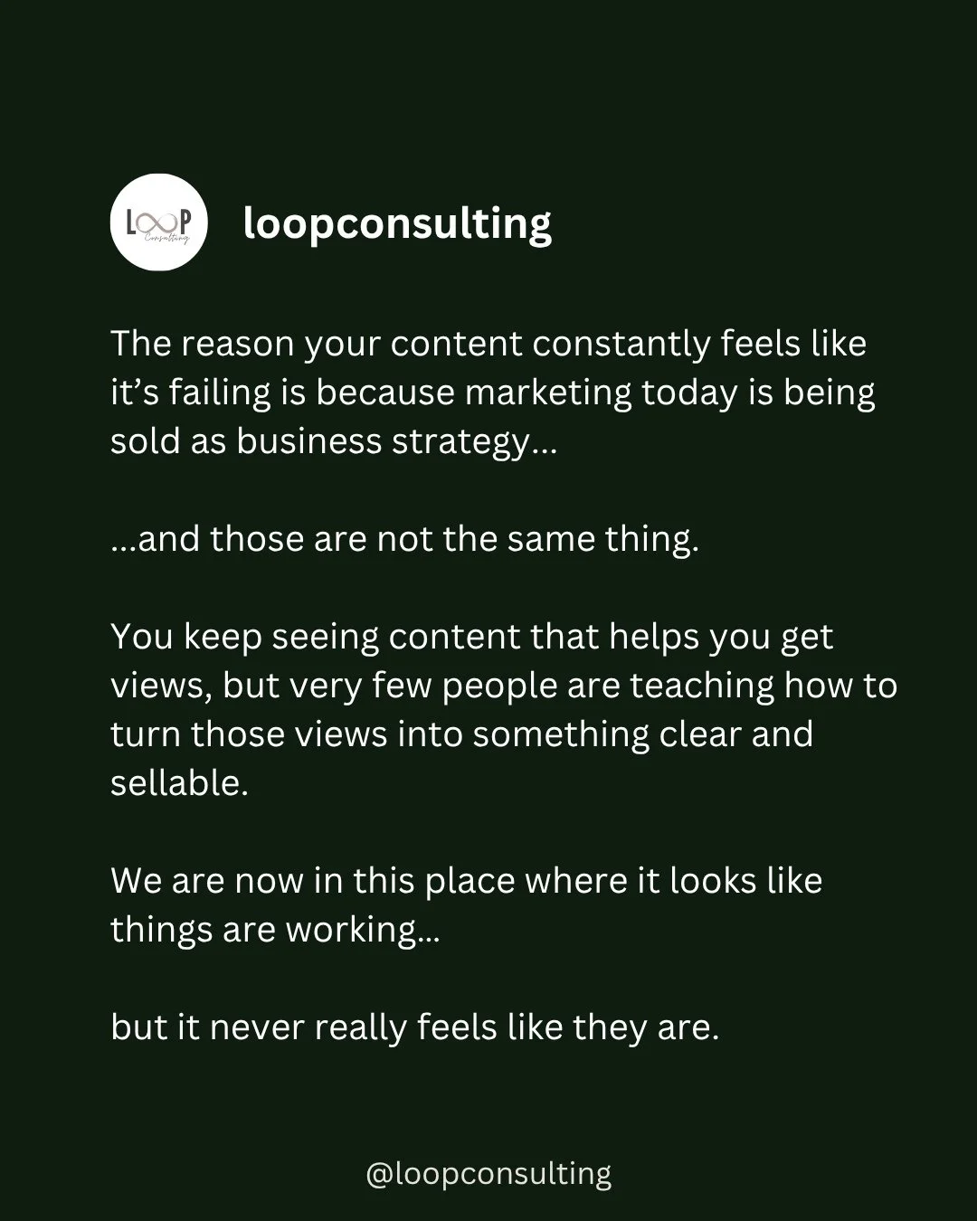 A lot of content advice right now is built around visibility and NOT conversion, but being sold like if you can just get seen the sales will happen automatically.⁠
⁠
This feels very predatory to me because biz owners (who aren't creators or social me