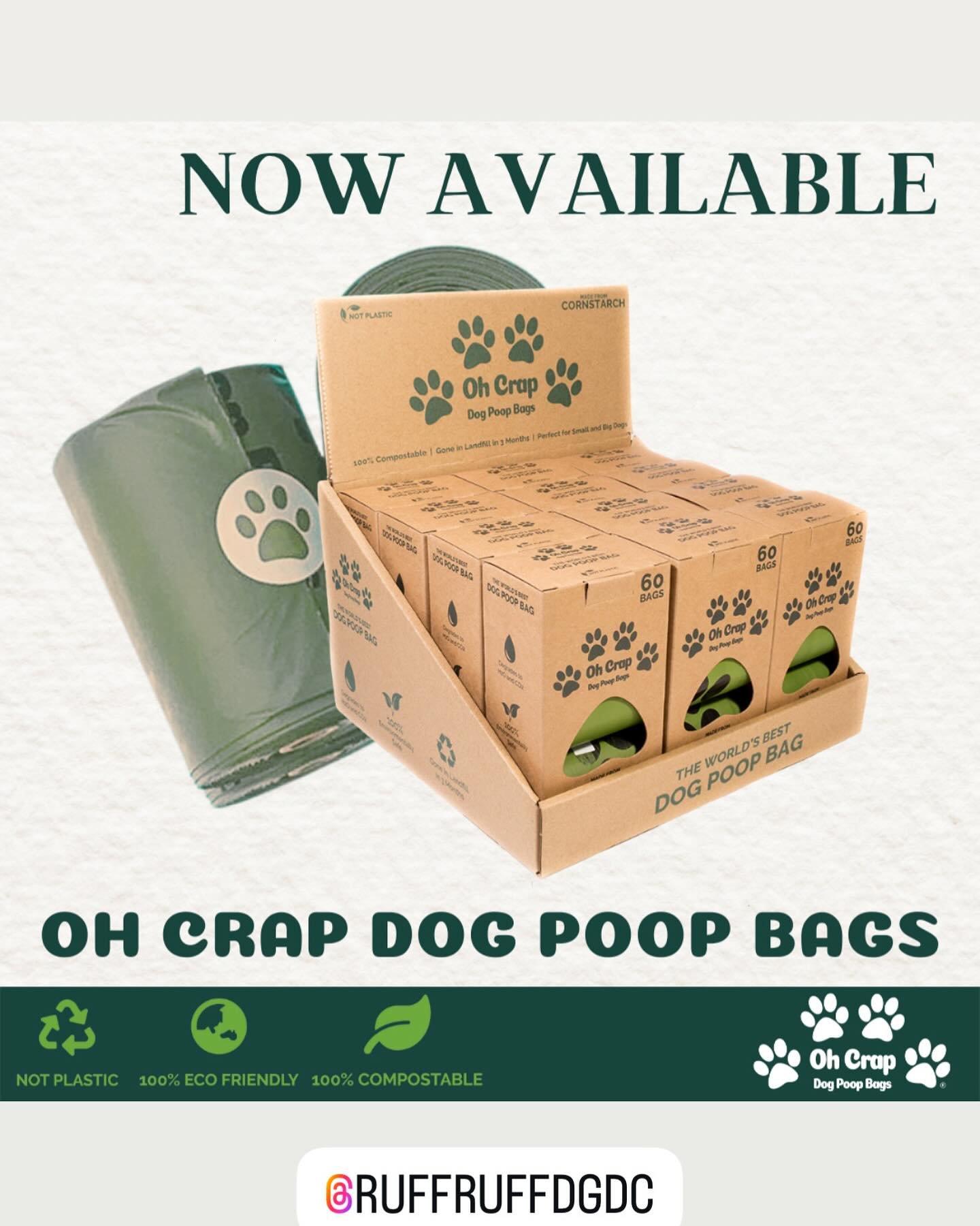 Don&rsquo;t be caught without a poop bag! @ruffruffdgdc #ohcrap #dogpoo #pickitup #itsadogthing #walkies #supportsmallbusiness